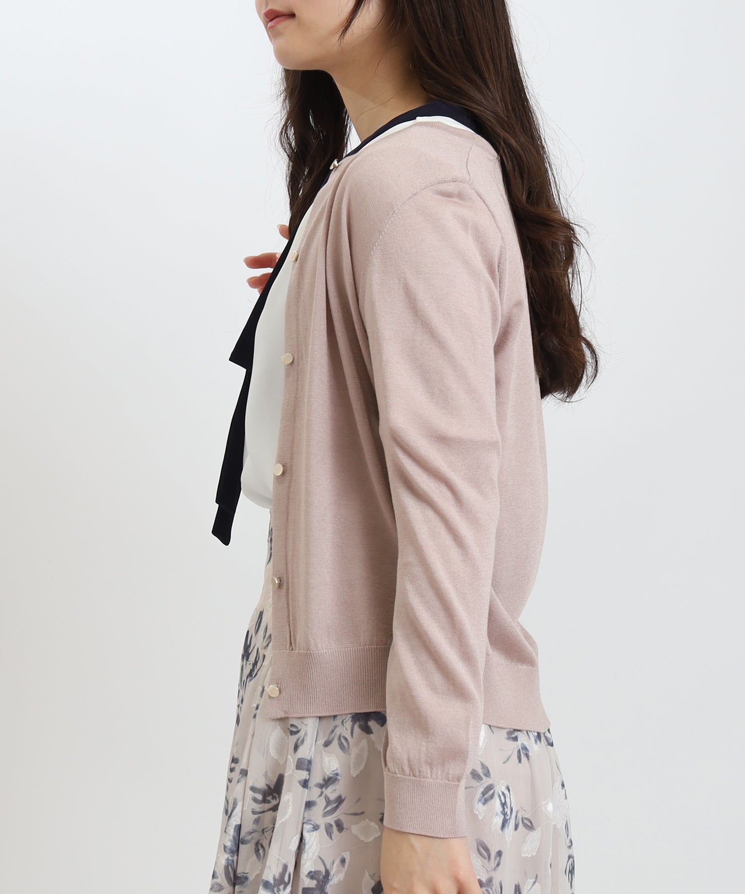 ピンクベージュ model:160cm 着用サイズ:M