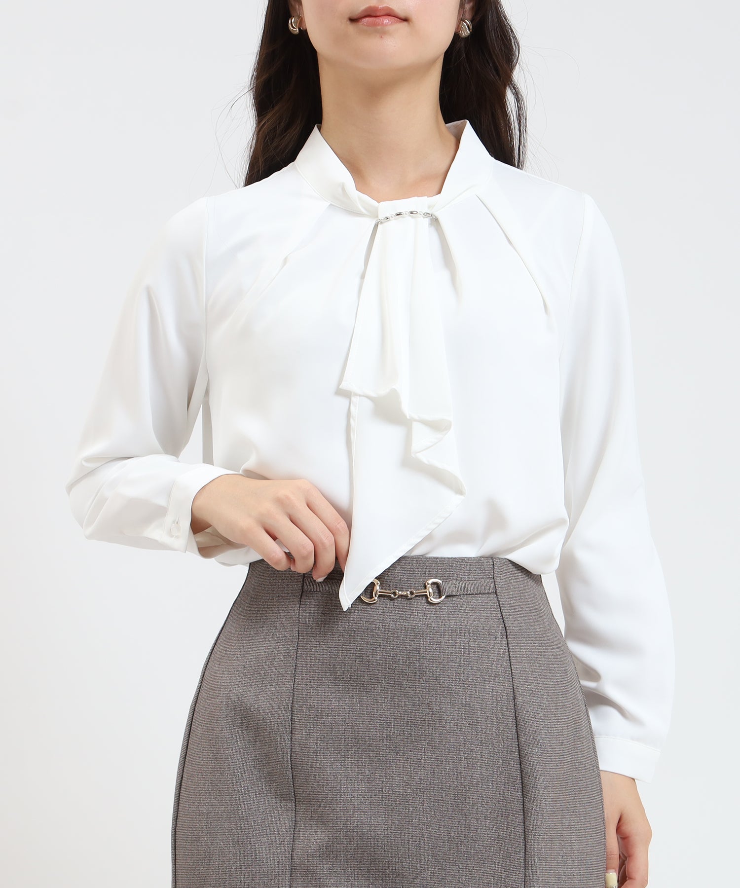 ホワイト model:160 着用サイズ:M