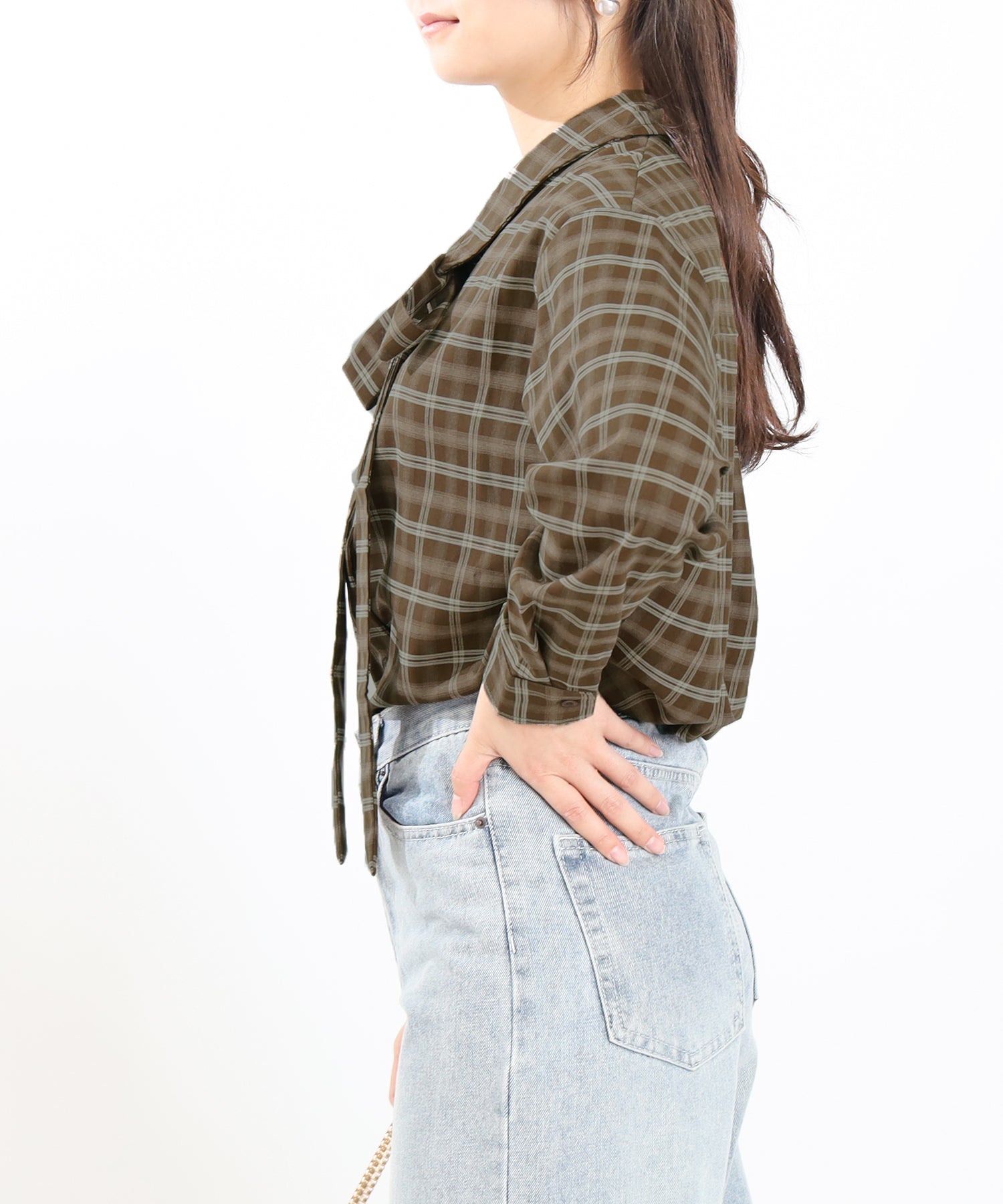 ブラウン model:160 着用サイズ:M