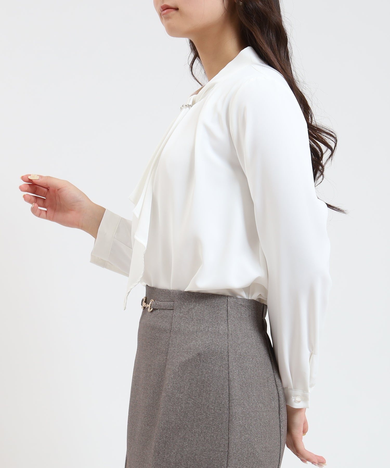 ホワイト model:160 着用サイズ:M