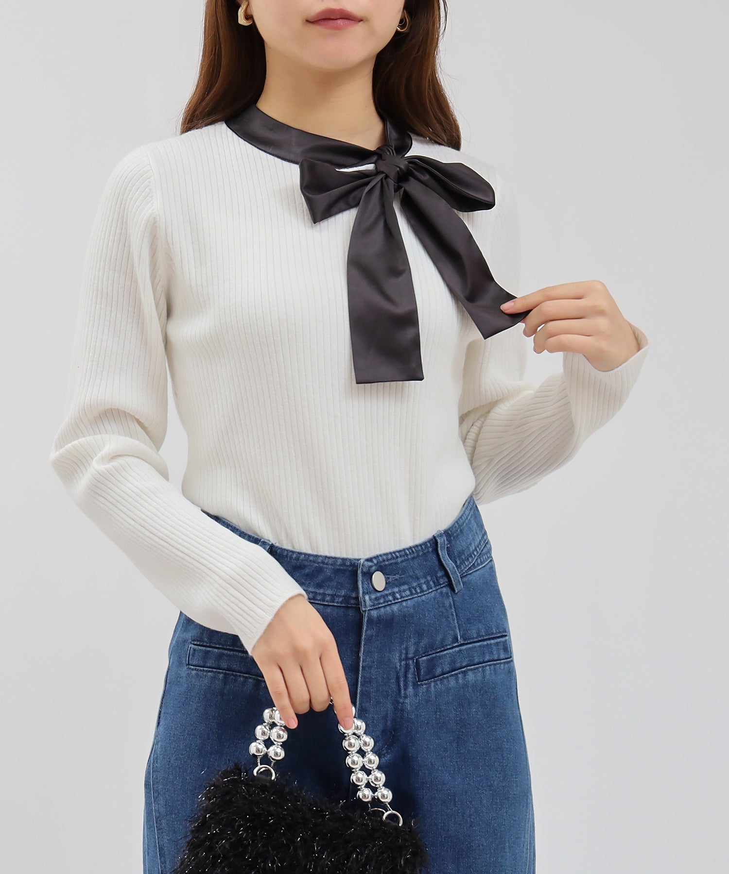ピンクベージュ model:156cm 着用サイズ:M
