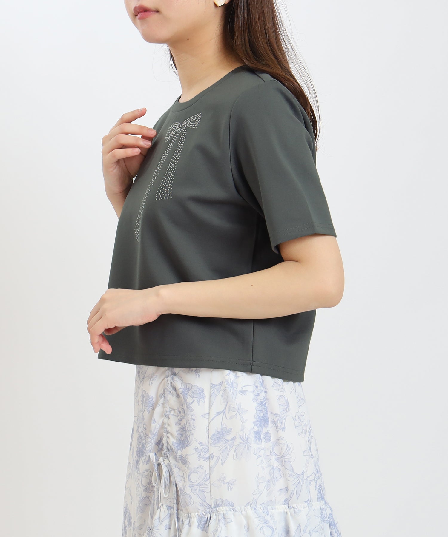 ピンクベージュ model:156cm 着用サイズ:M
