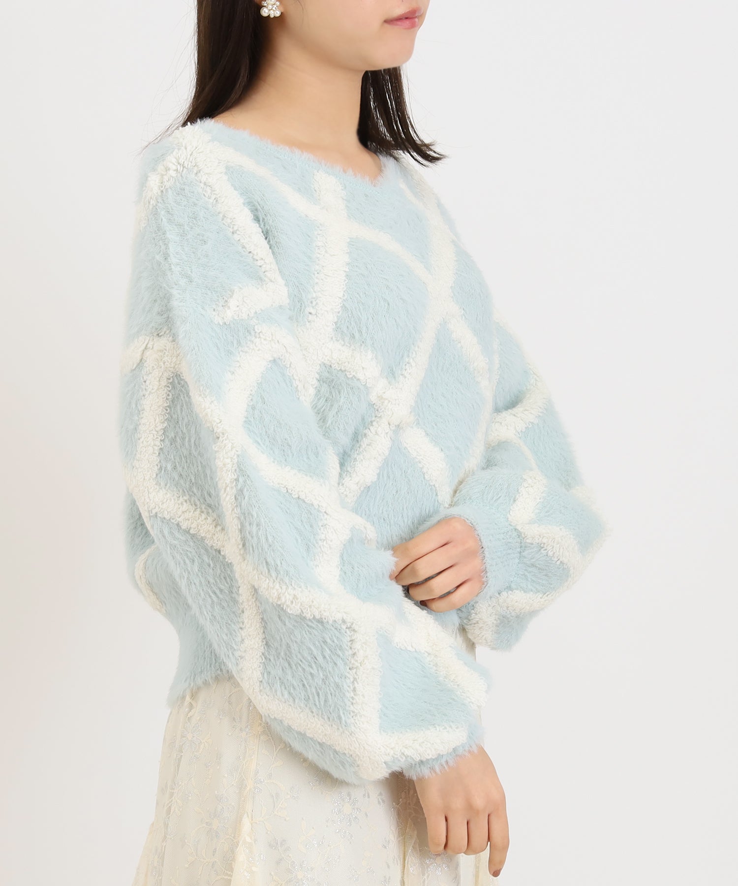 ブルー model:156 着用サイズ:M