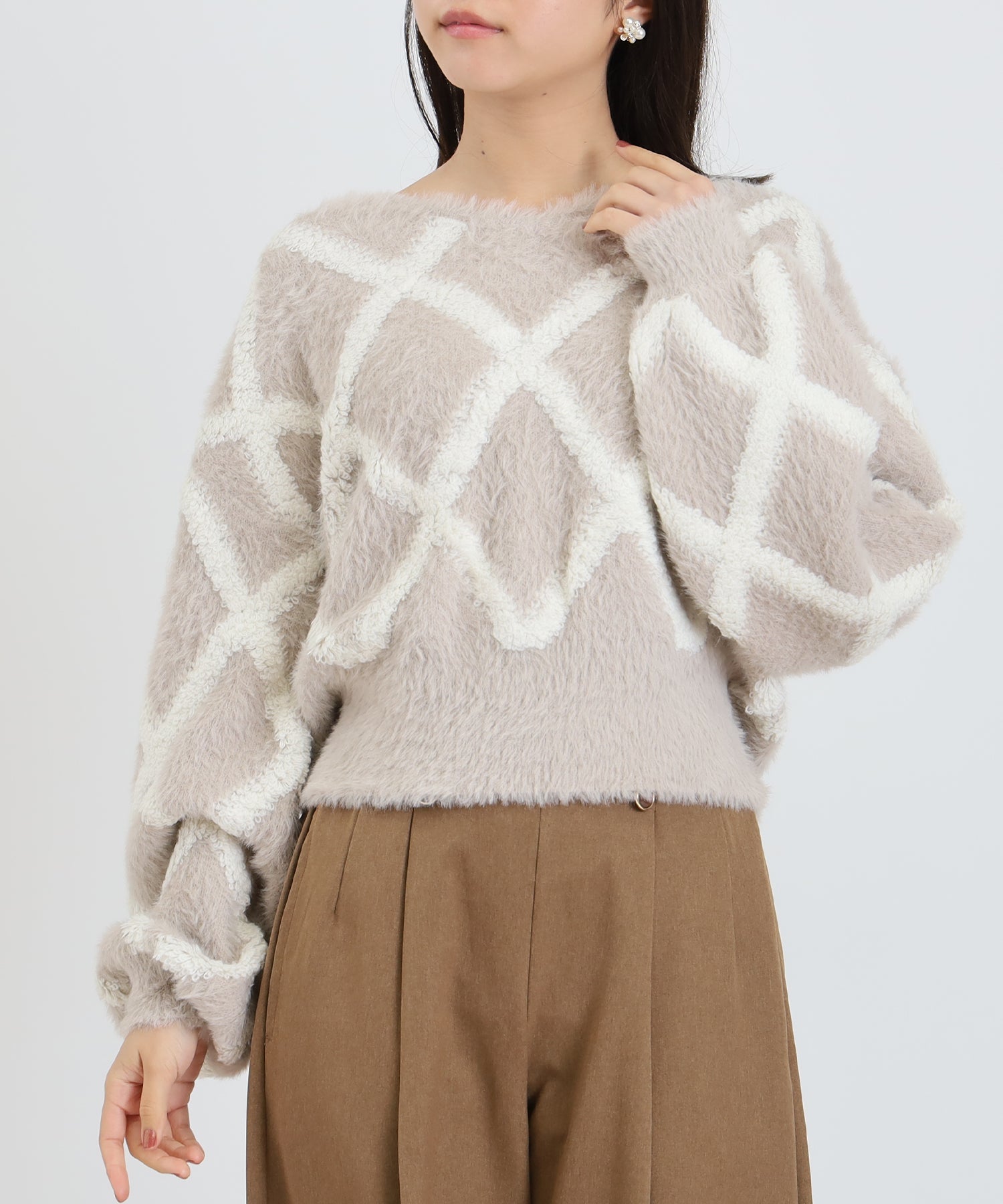 グレージュ model:156 着用サイズ:M