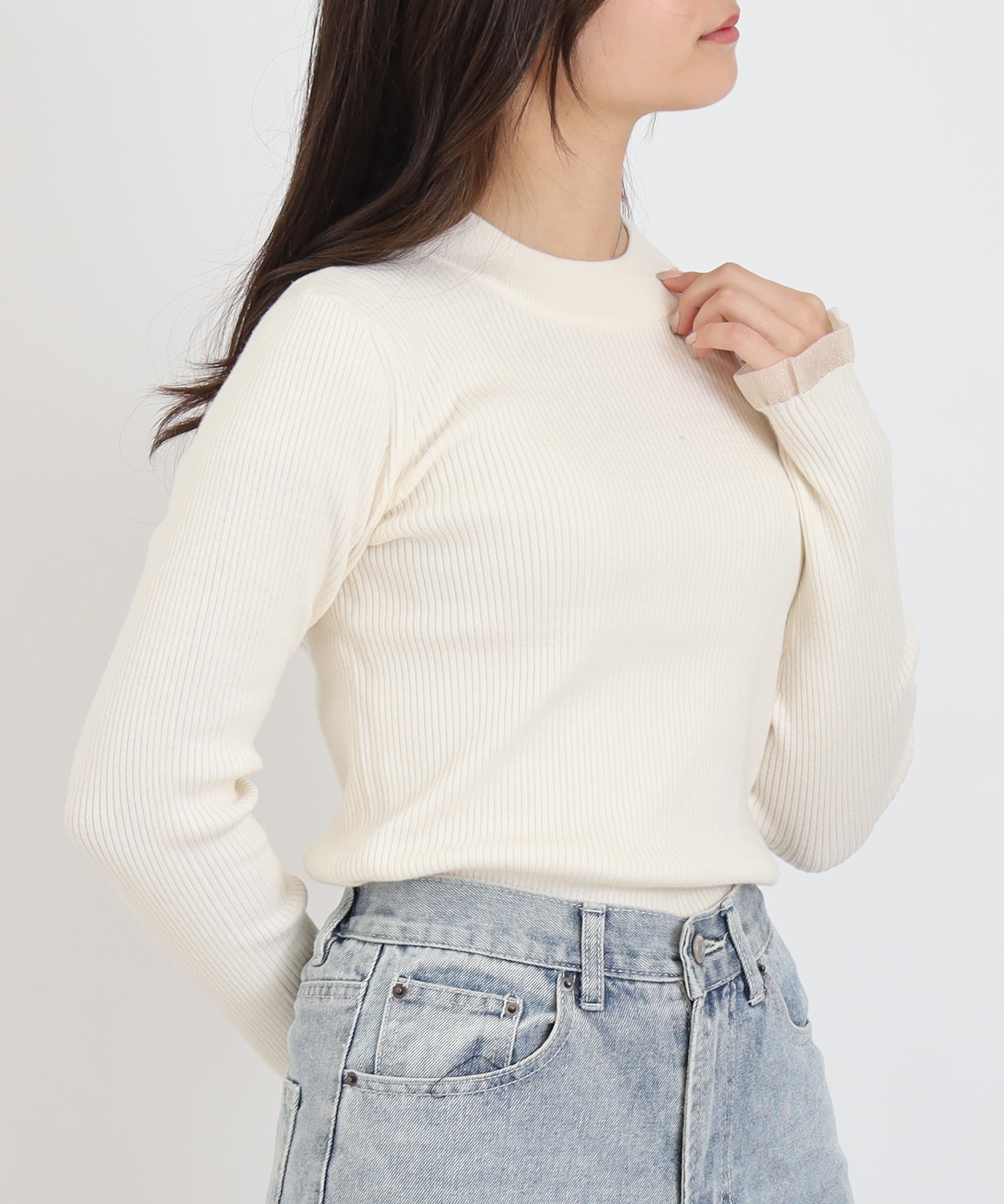 ベージュ model:160 着用サイズ:M