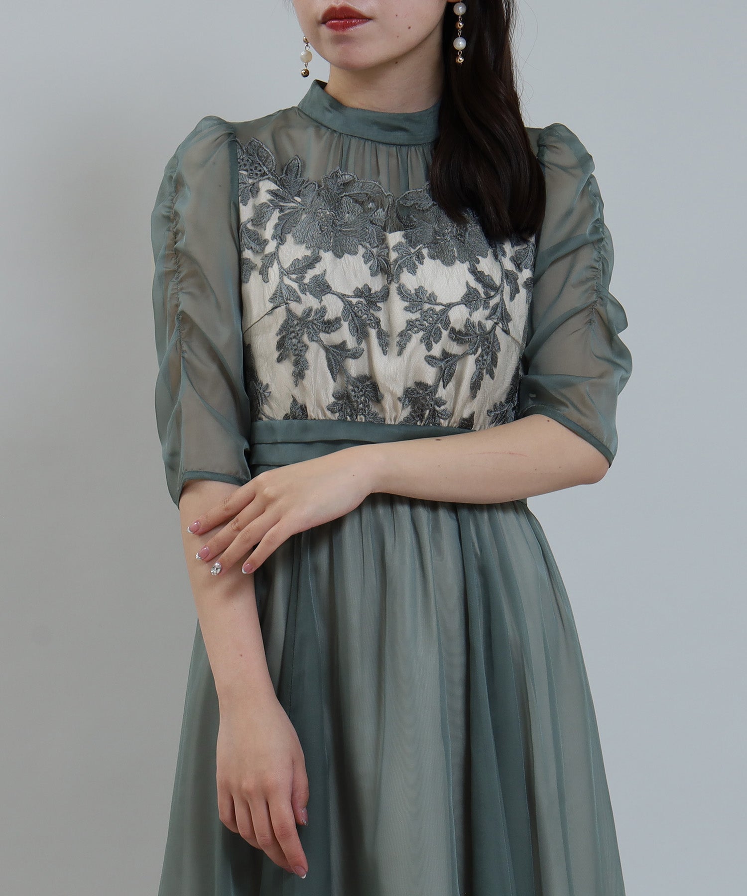 グリーン model:156cm 着用サイズ:M