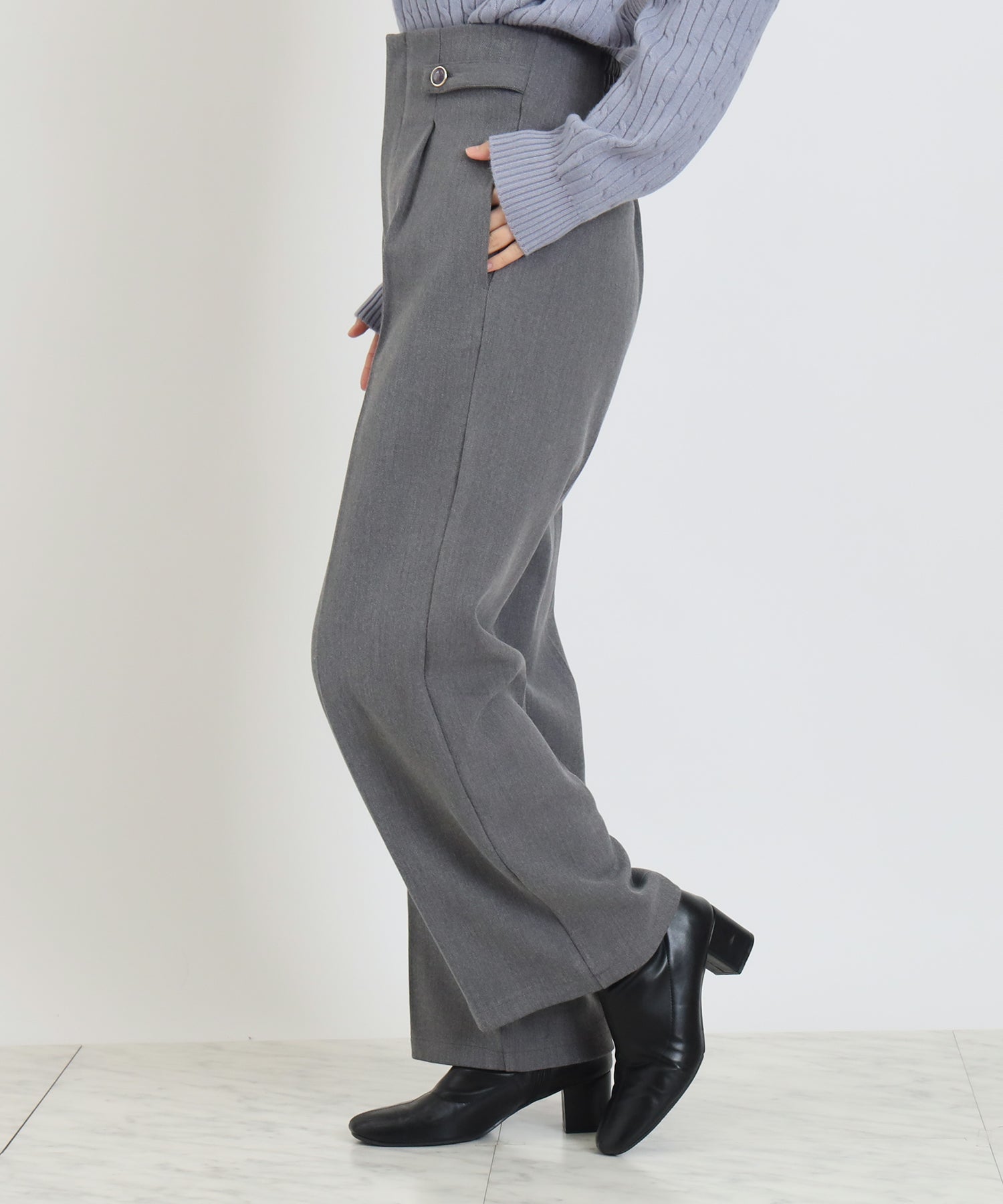 ライトグレー model:156 着用サイズ:S