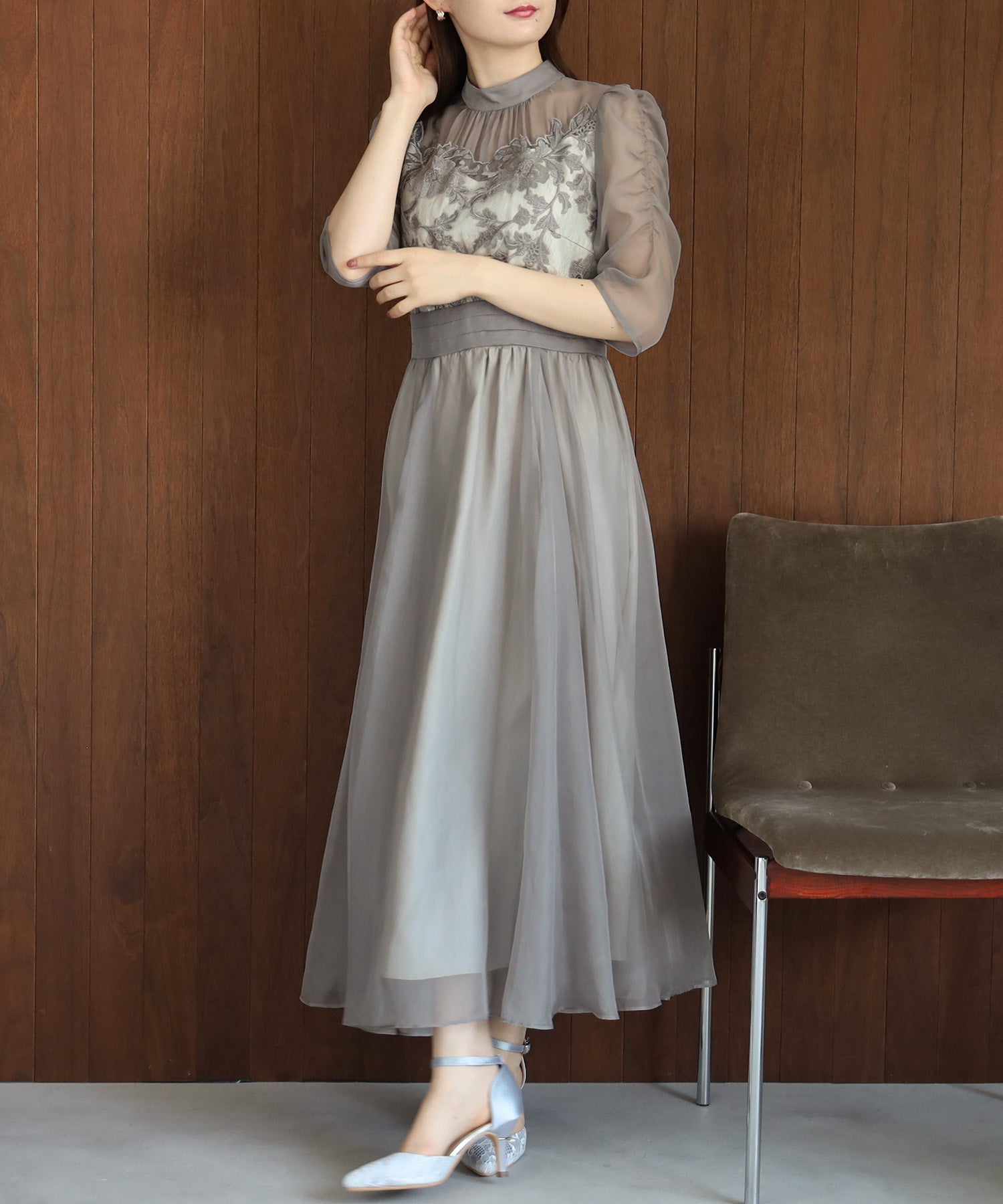 ライトグレー model:159cm 着用サイズ:M