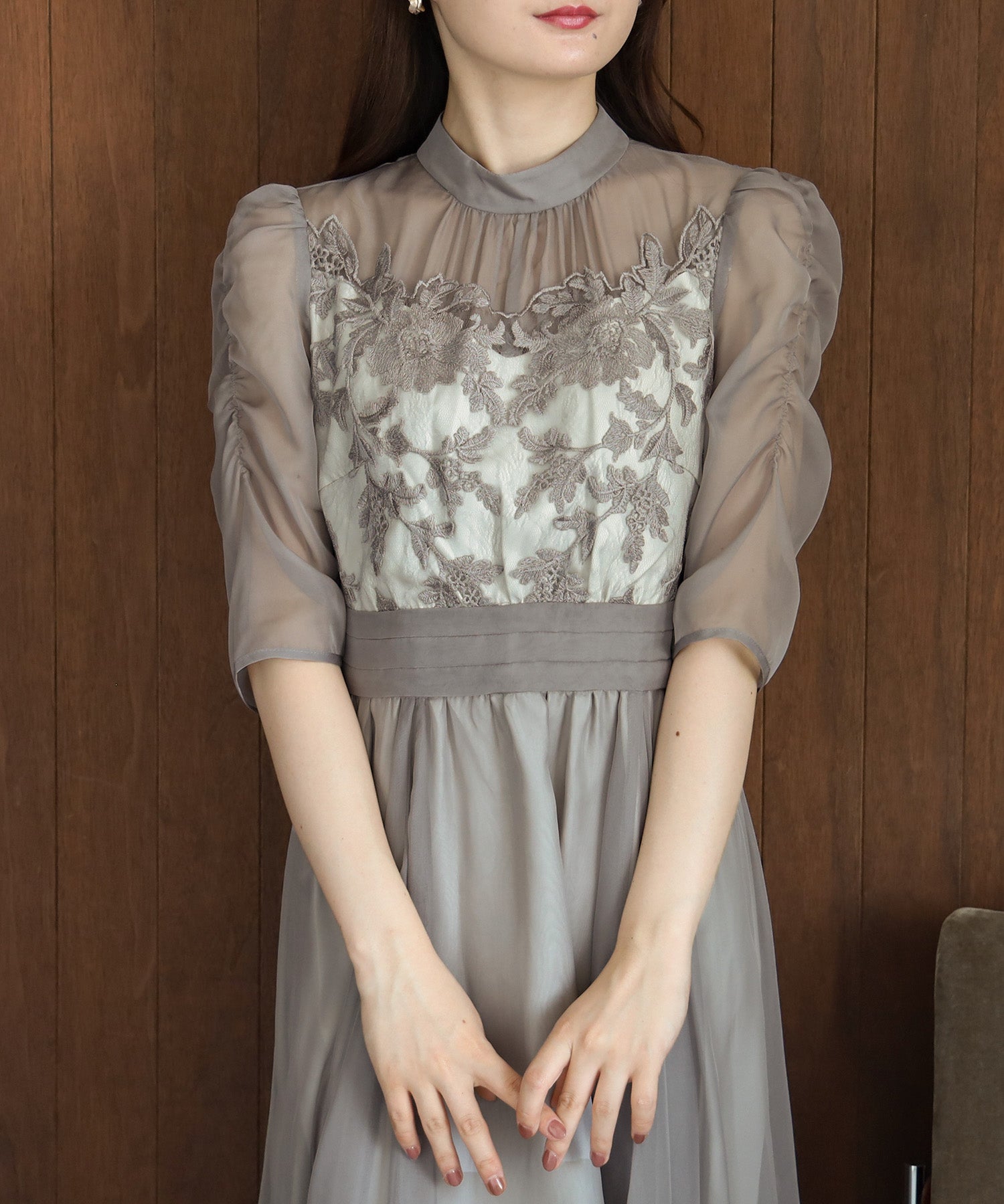 ライトグレー model:159cm 着用サイズ:M