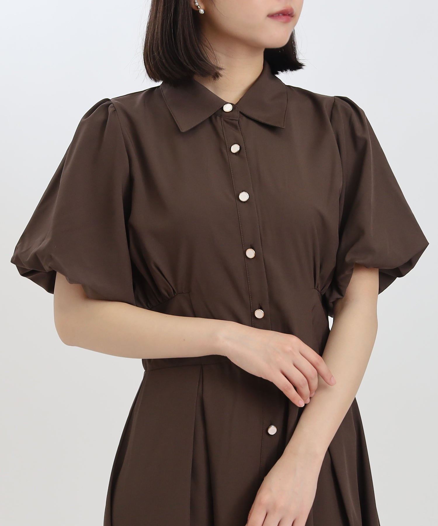 ブラウン model:156 着用サイズ:M