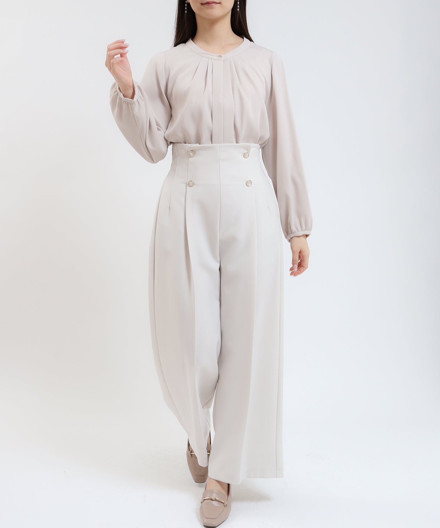 グレージュ model:160cm 着用サイズ:M