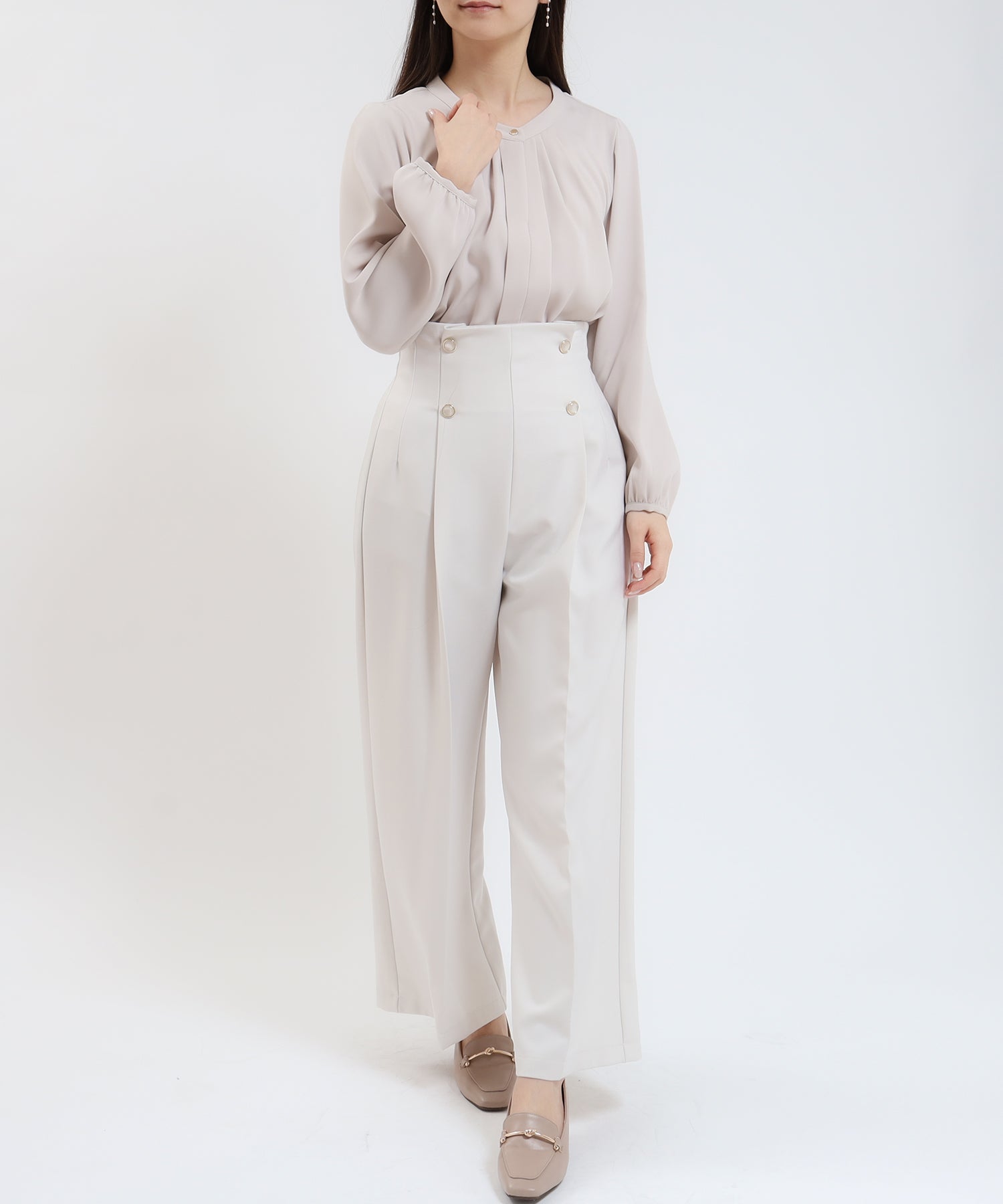 グレージュ model:160cm 着用サイズ:M