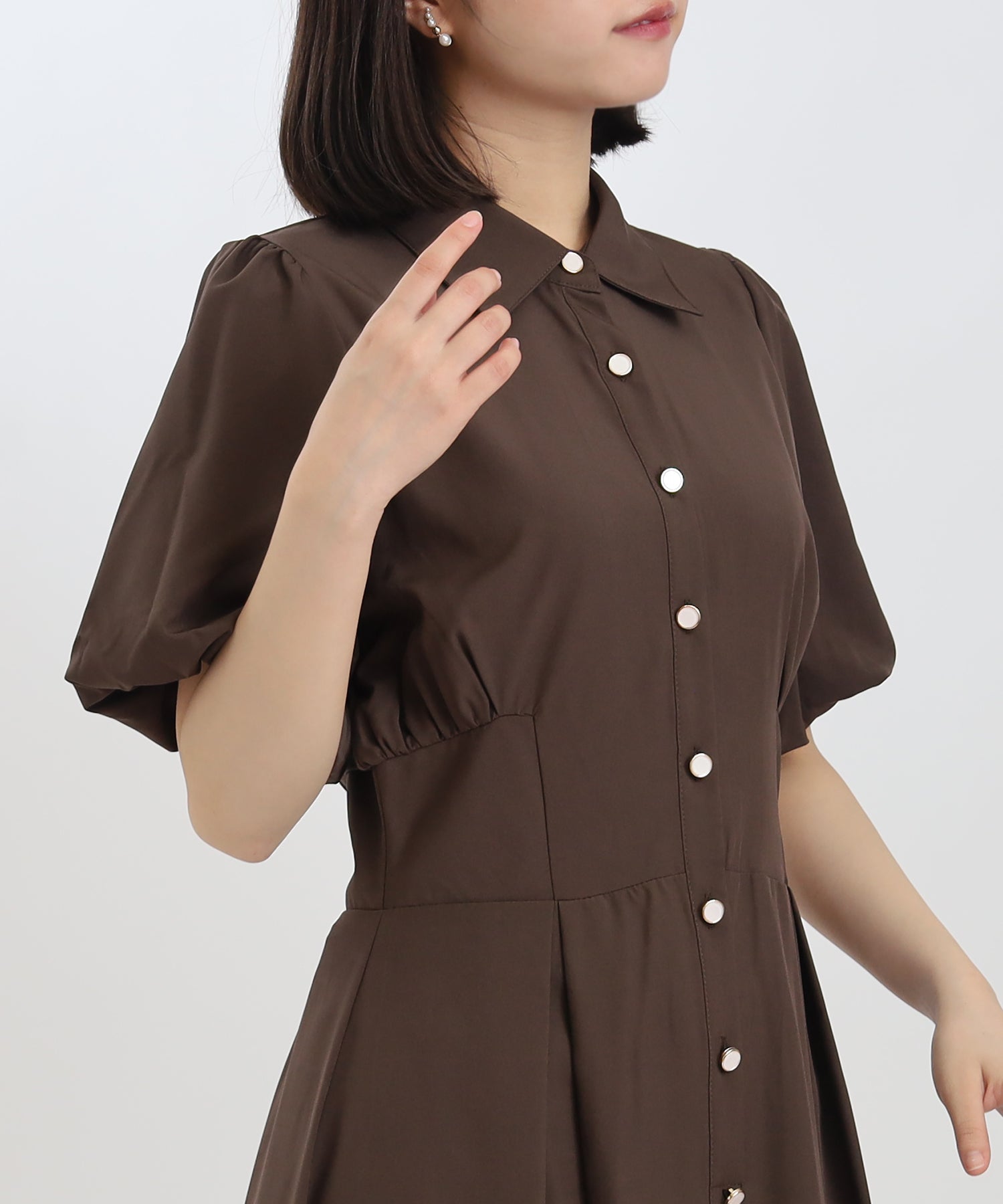 ブラウン model:156 着用サイズ:M