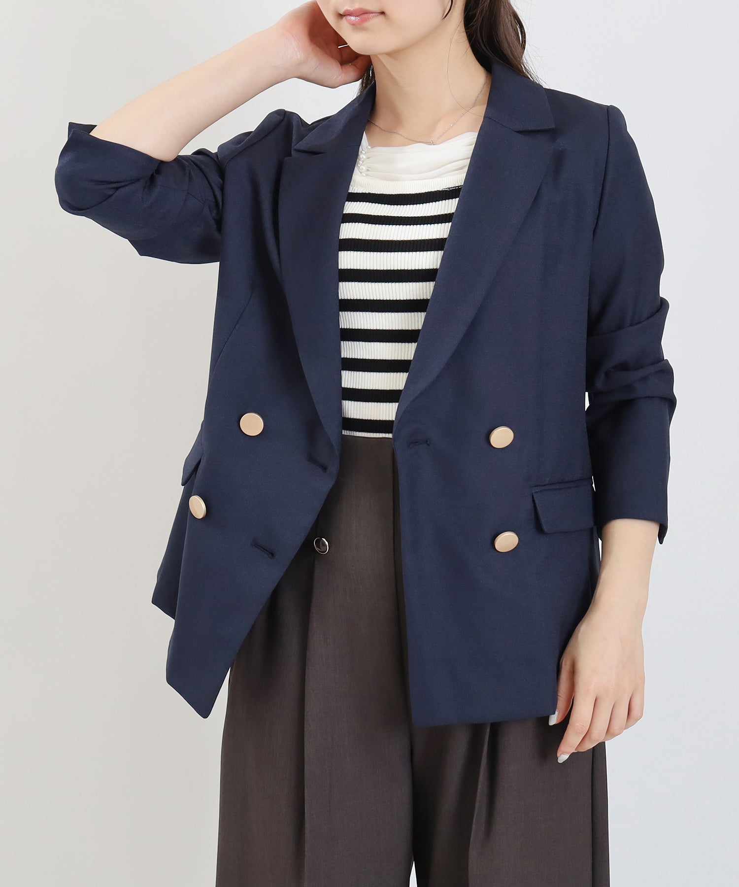 ネイビー model:160cm 着用サイズ:S