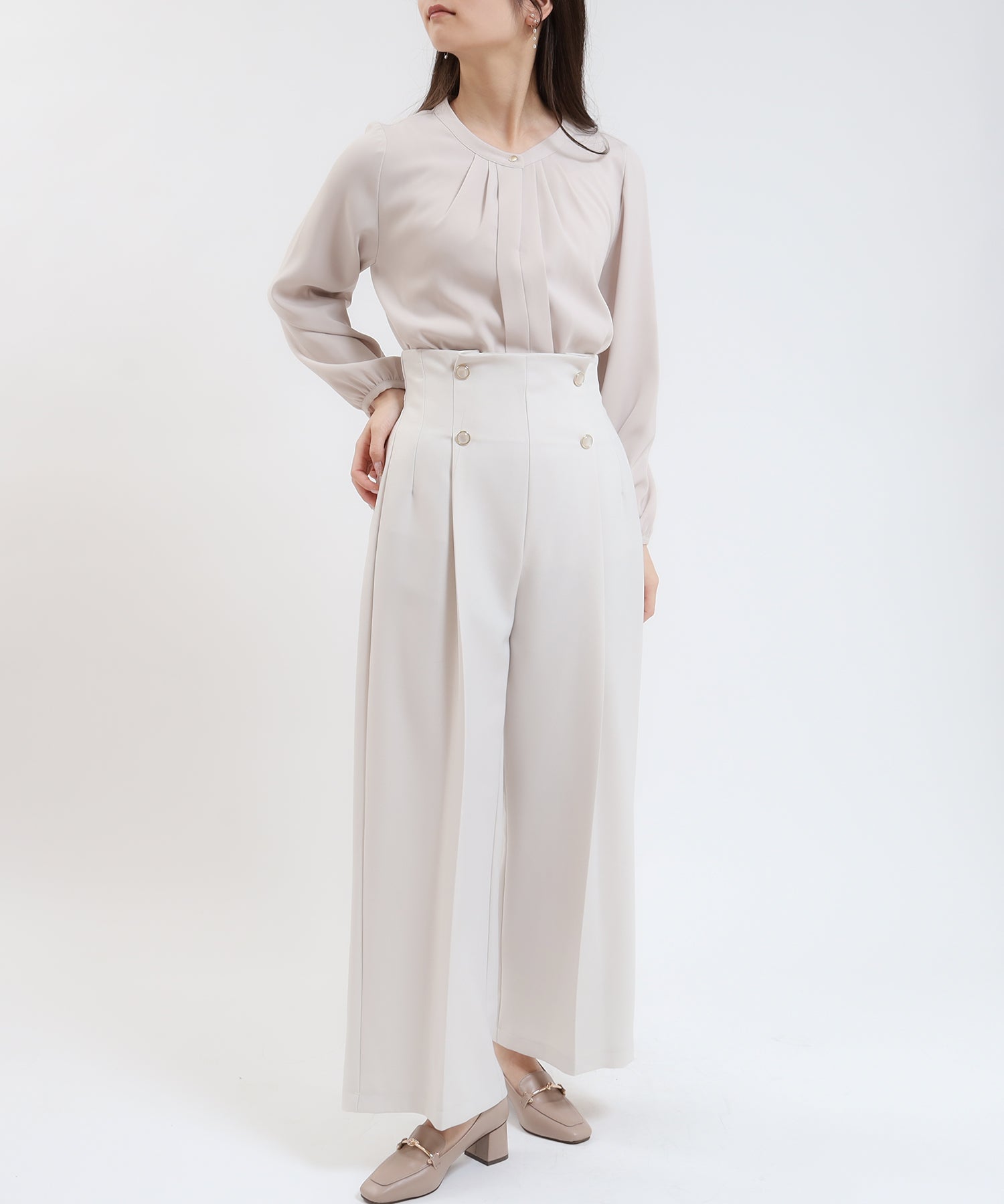 グレージュ model:160cm 着用サイズ:M