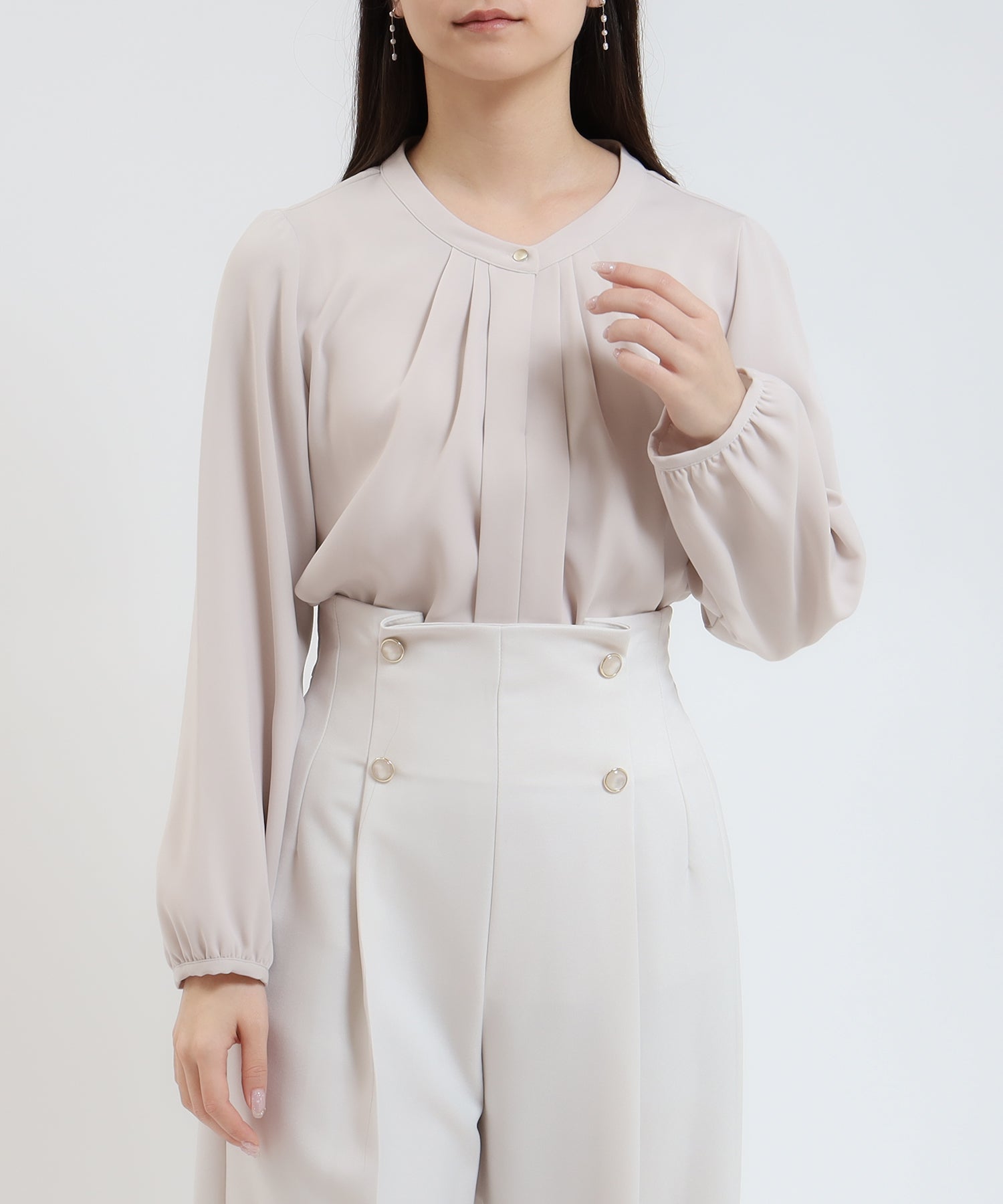 グレージュ model:160cm 着用サイズ:M