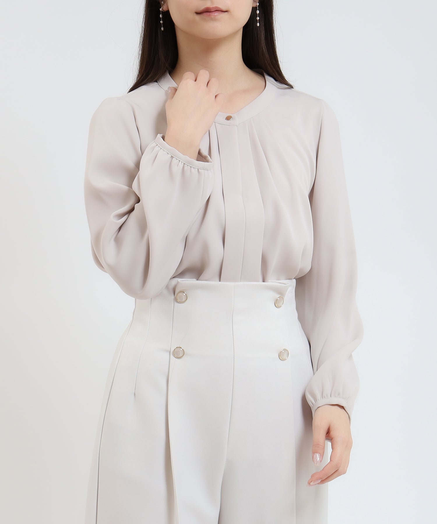 グレージュ model:160cm 着用サイズ:M