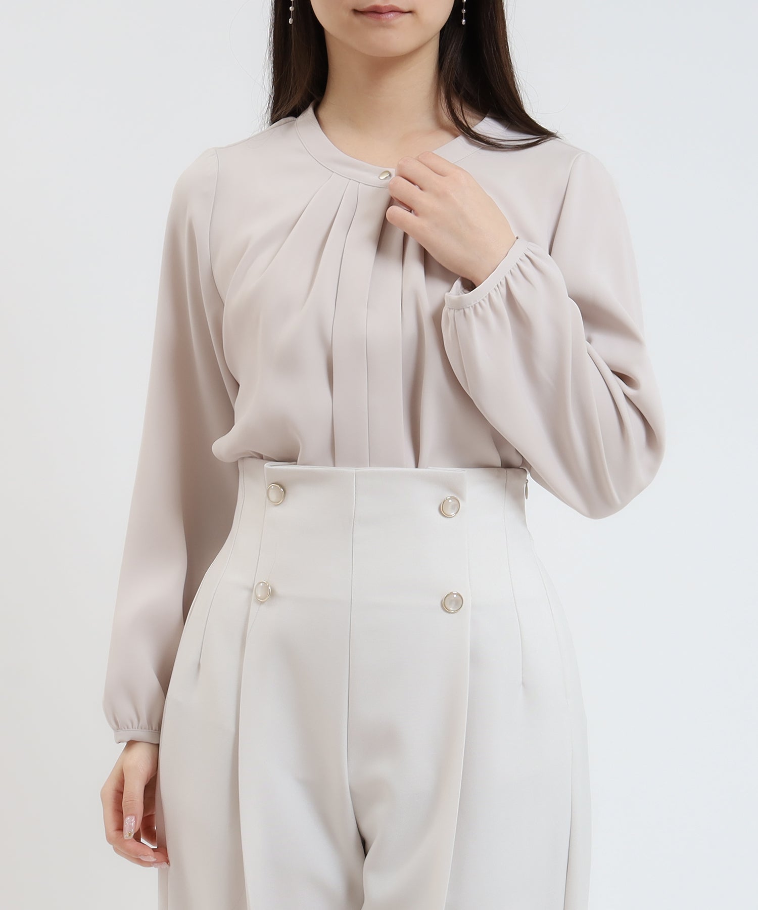 グレージュ model:160cm 着用サイズ:M