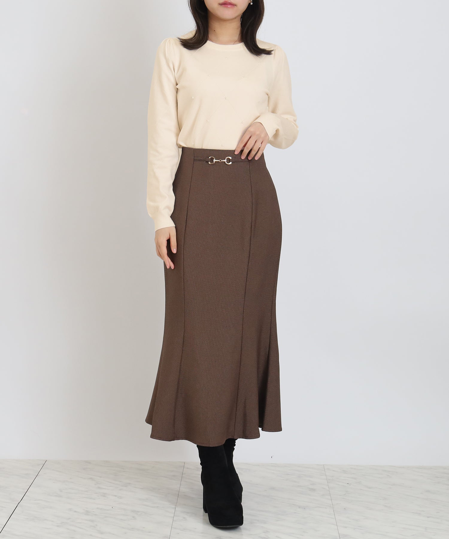 アイボリー model:156cm 着用サイズ:S