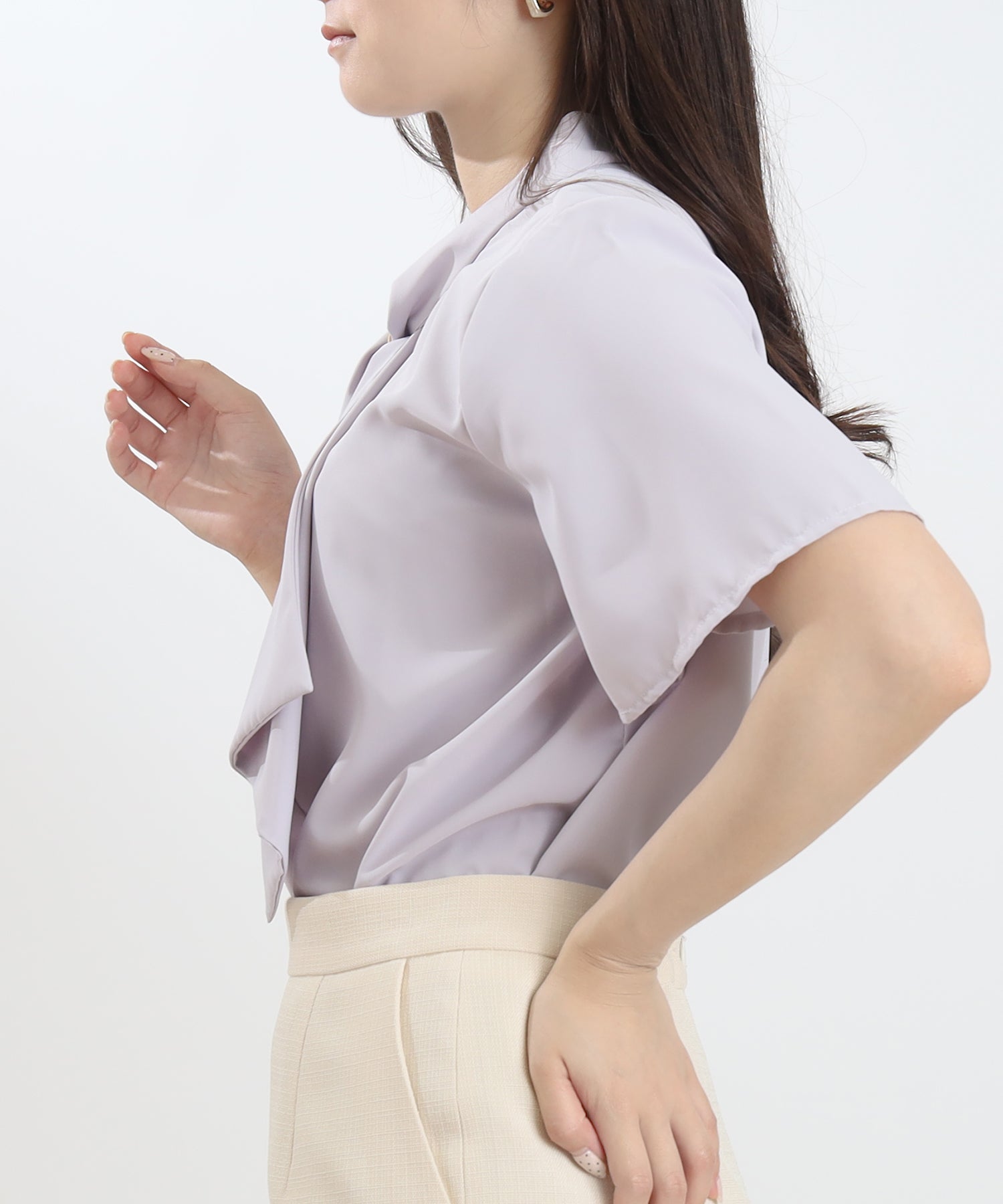 ライトグレー model:160cm 着用サイズ:M