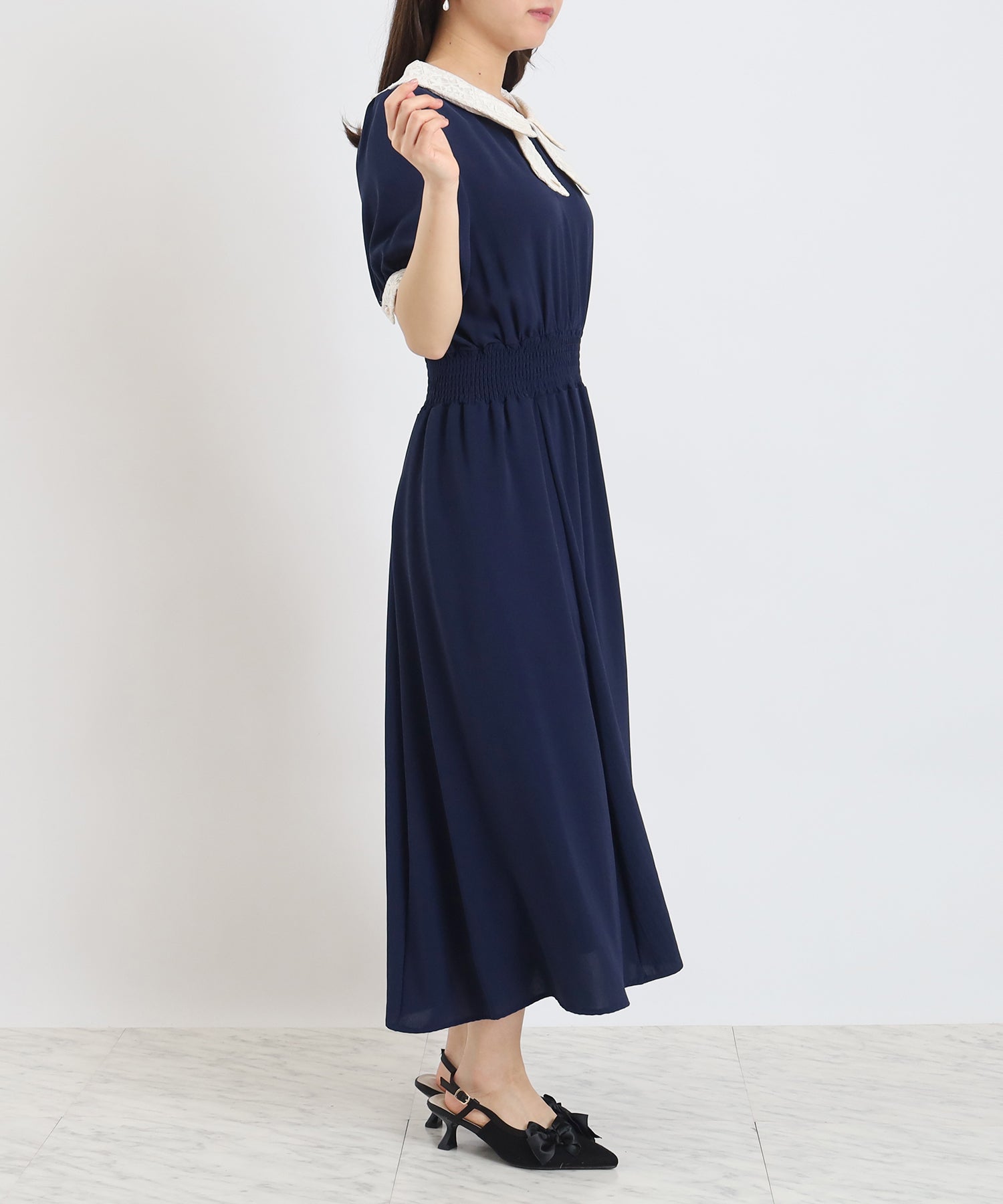 ネイビー model:156cm 着用サイズ:M