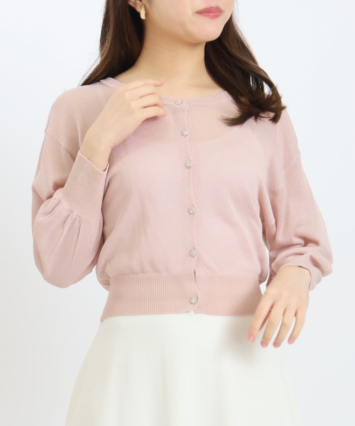 ピンクベージュ model:156 着用サイズ:M