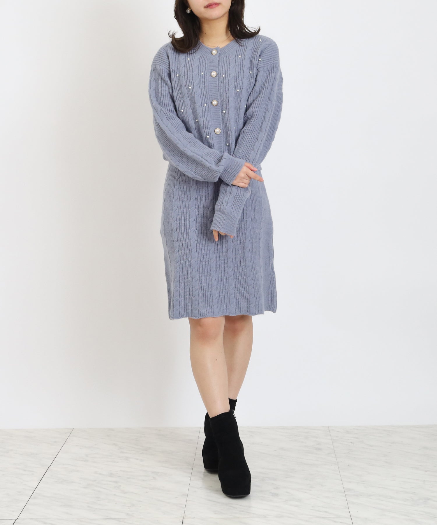 ライトグレー model:156 着用サイズ:M