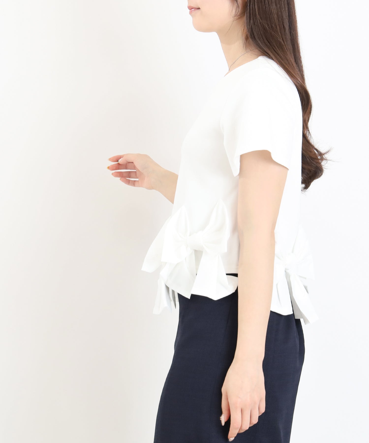 ホワイト model:160 着用サイズ:M