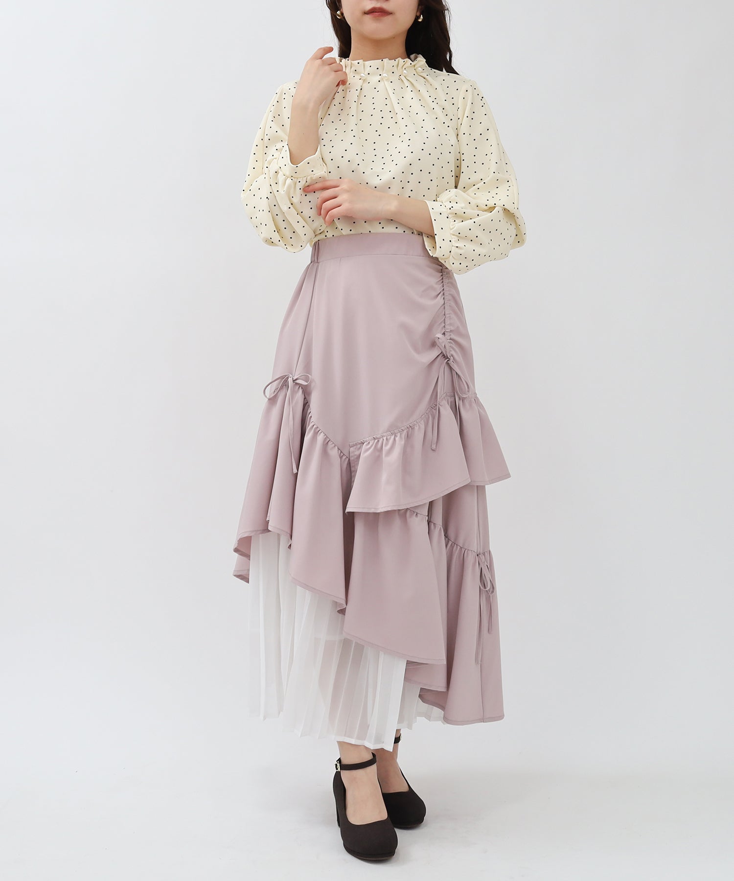 ドット model:156cm 着用サイズ:M