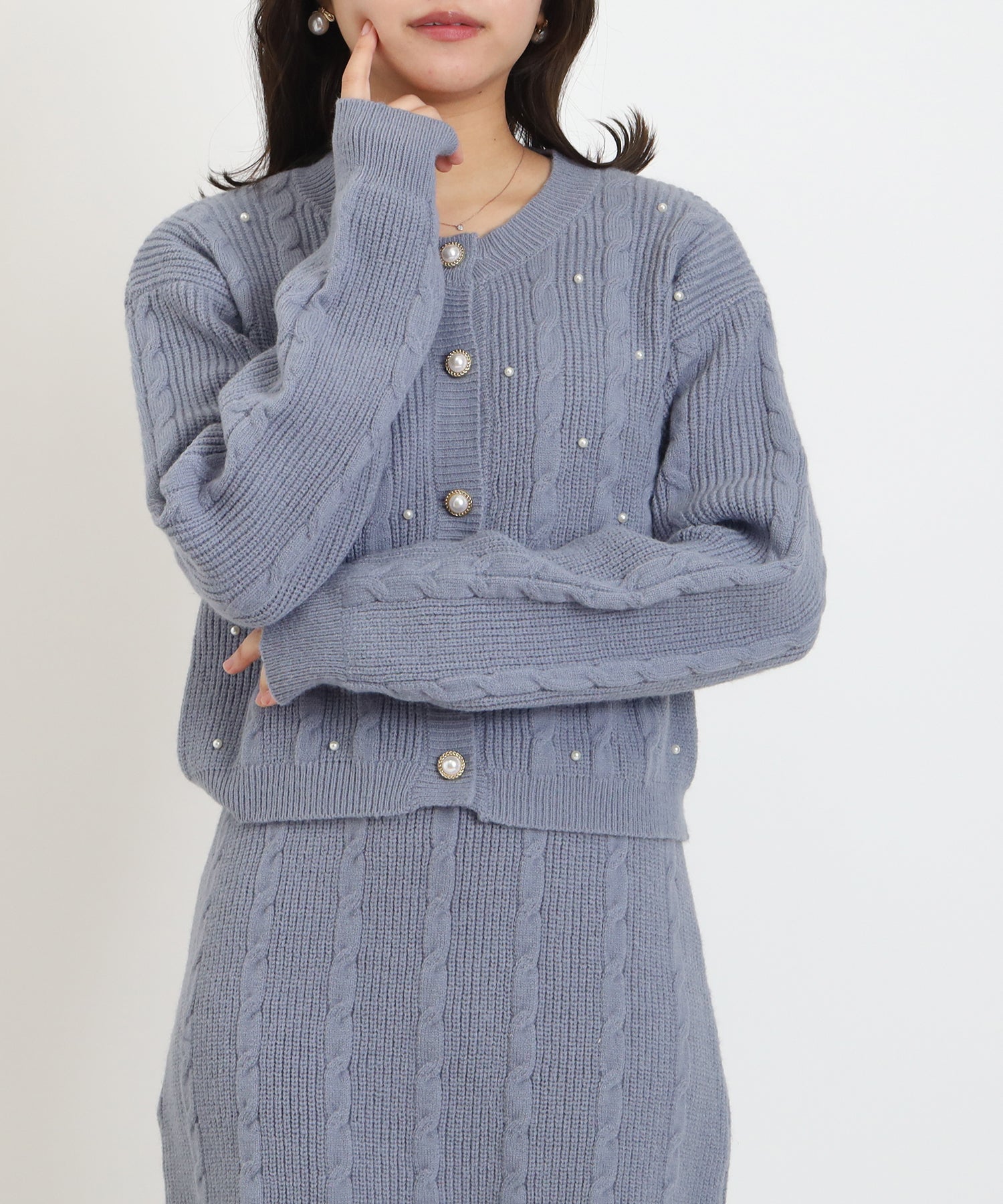 ライトグレー model:156 着用サイズ:M