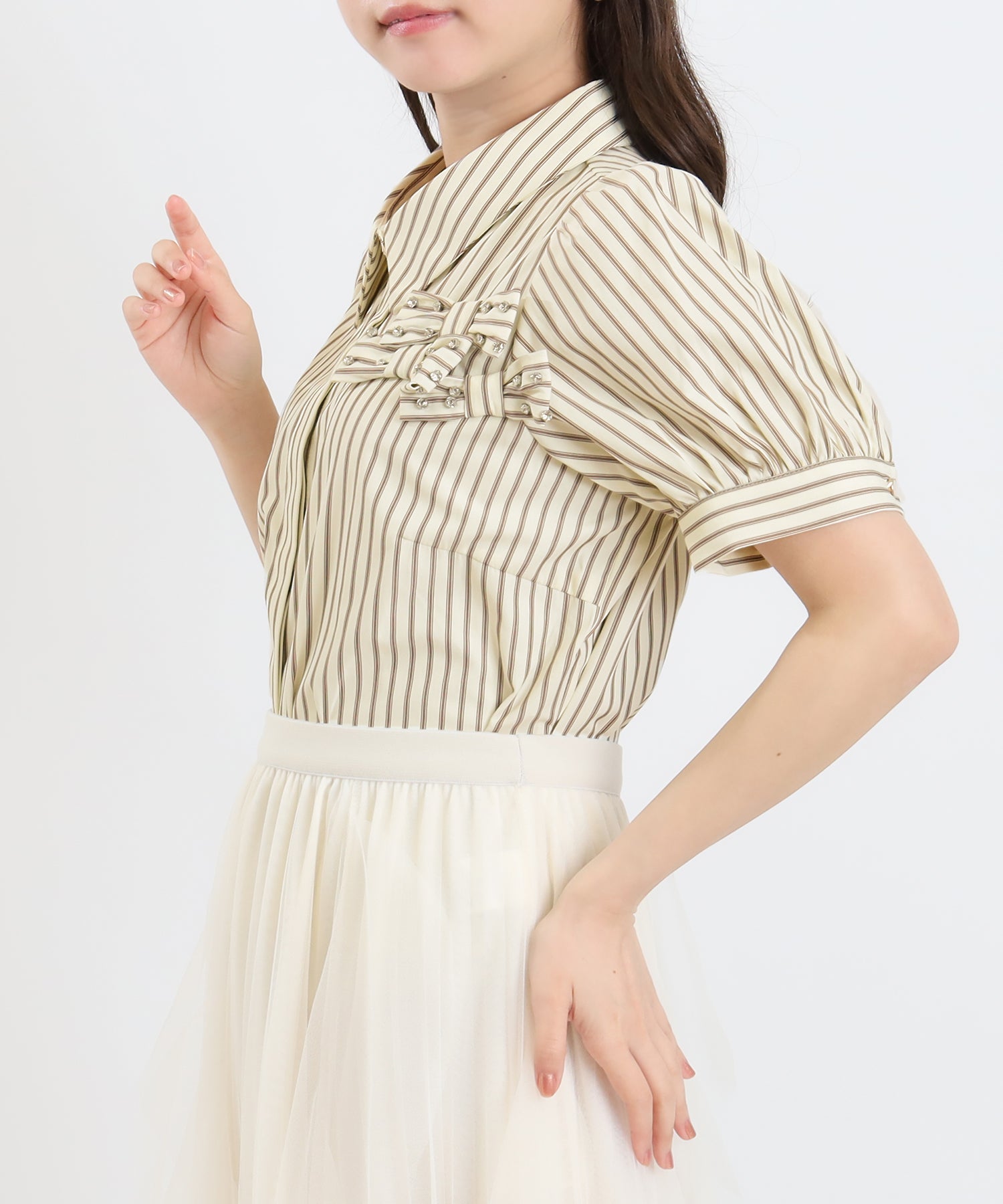 ベージュ model:156 着用サイズ:M