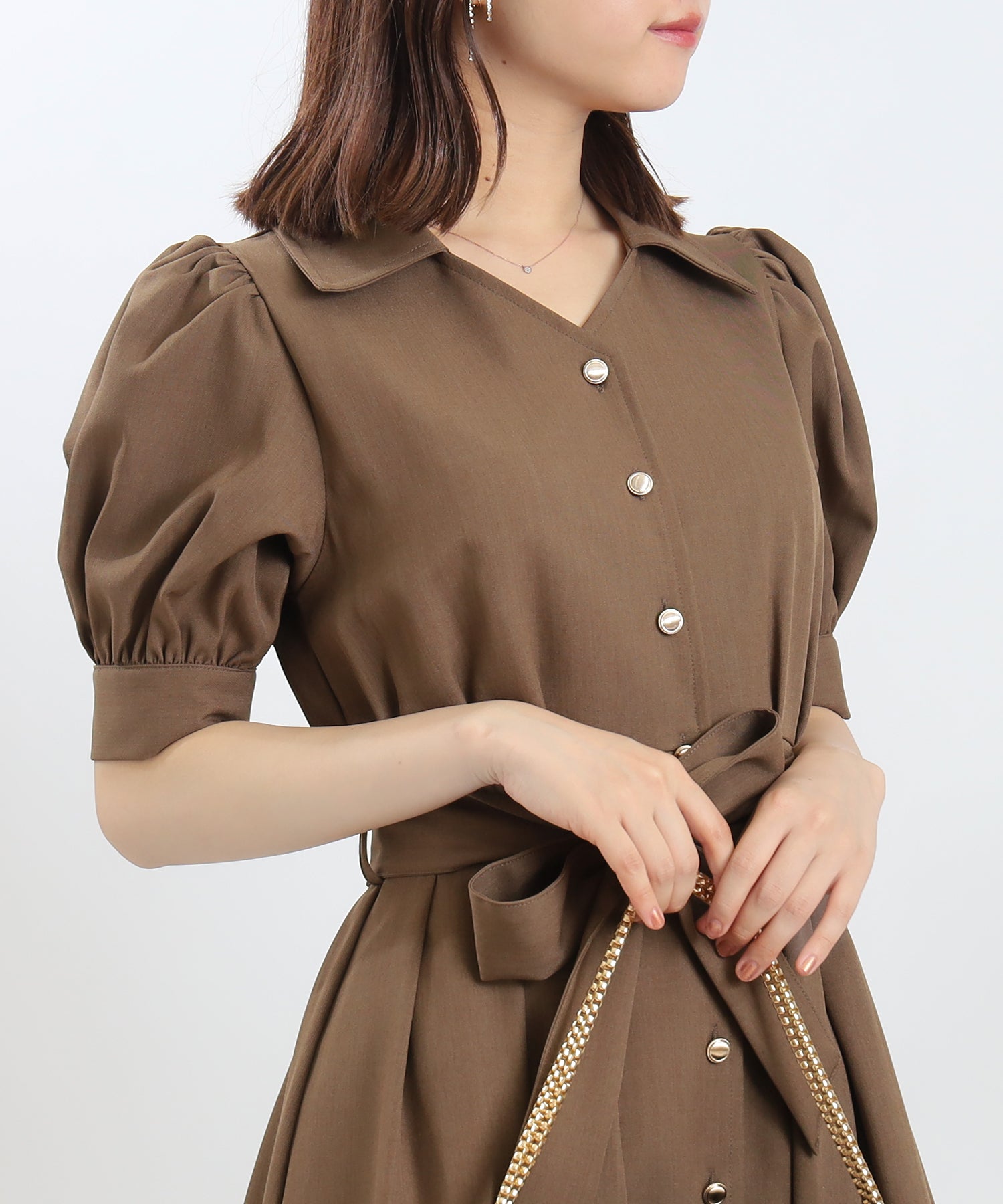 ブラウン model:156 着用サイズ:S