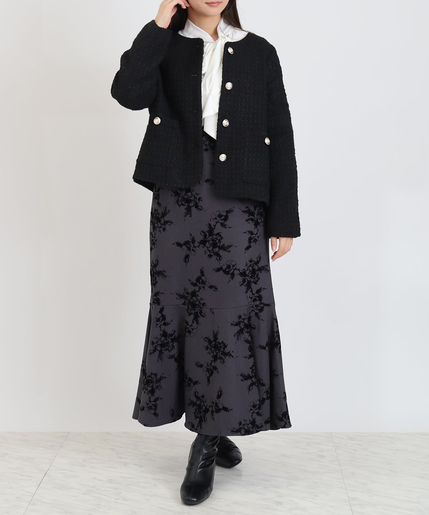 ブラック model:160cm 着用サイズ:M