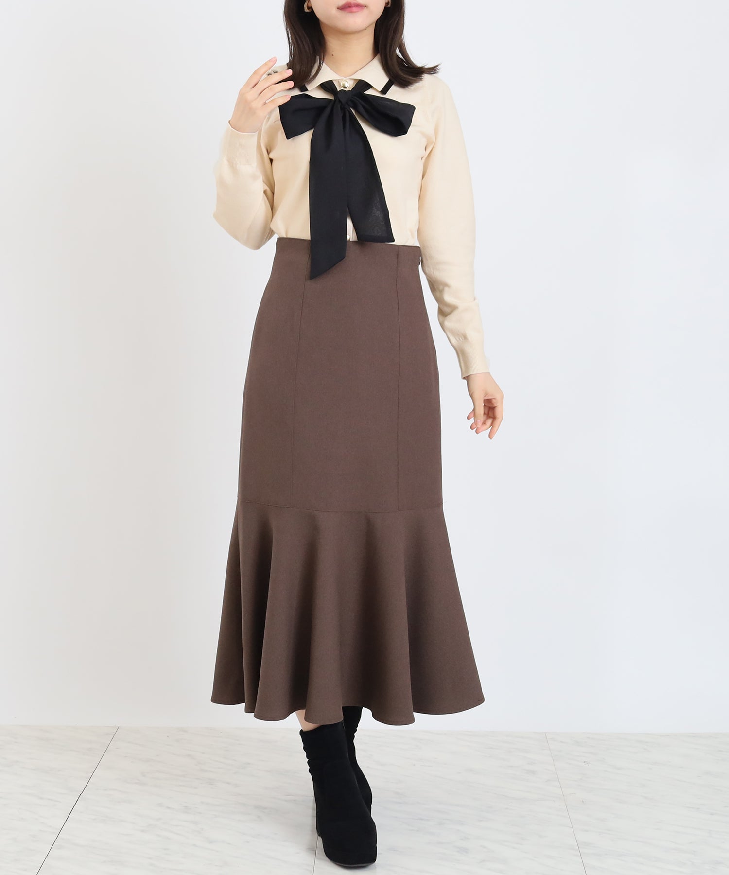 アイボリー model:156cm 着用サイズ:M