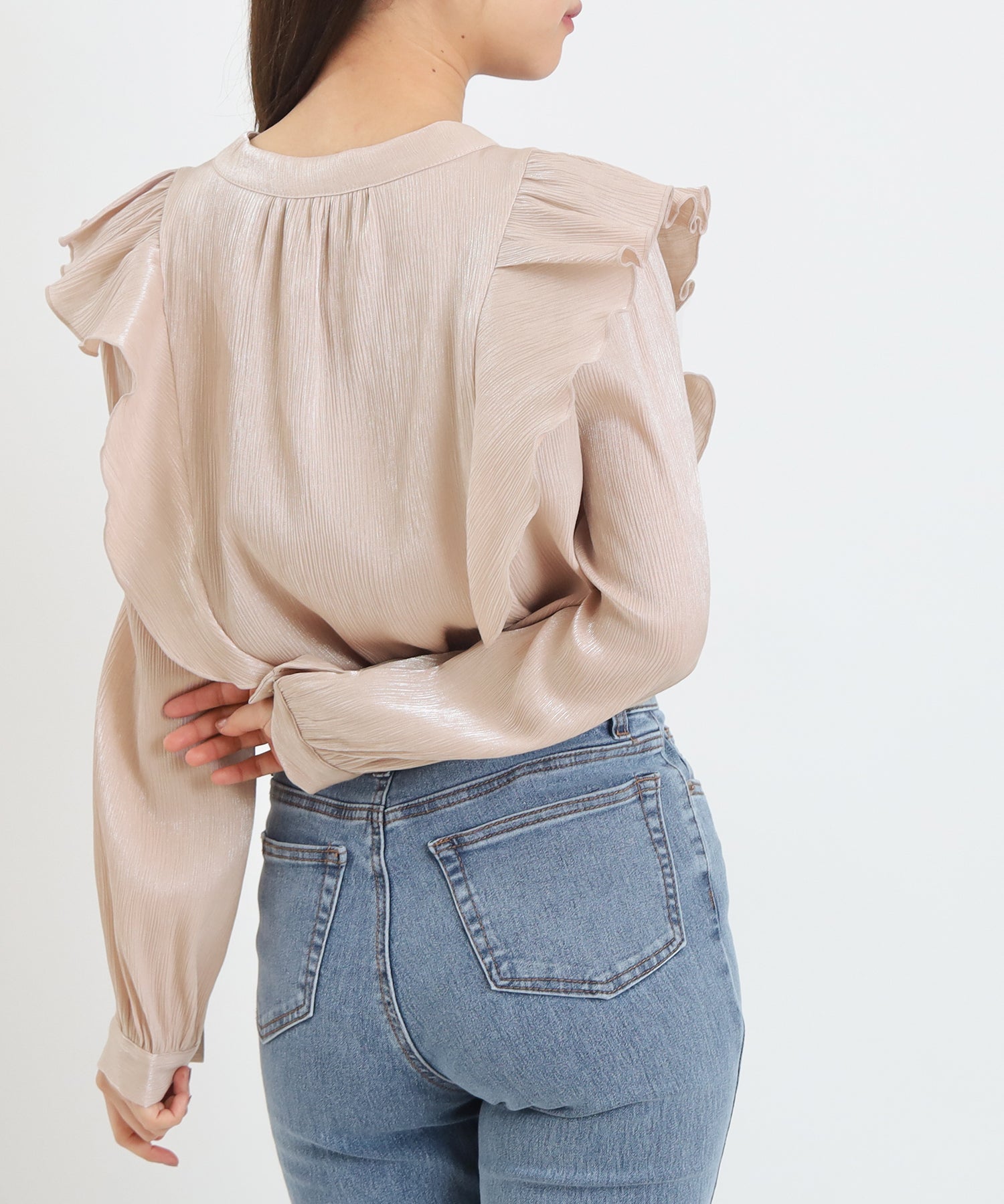 ピンクベージュ model:156 着用サイズ:M