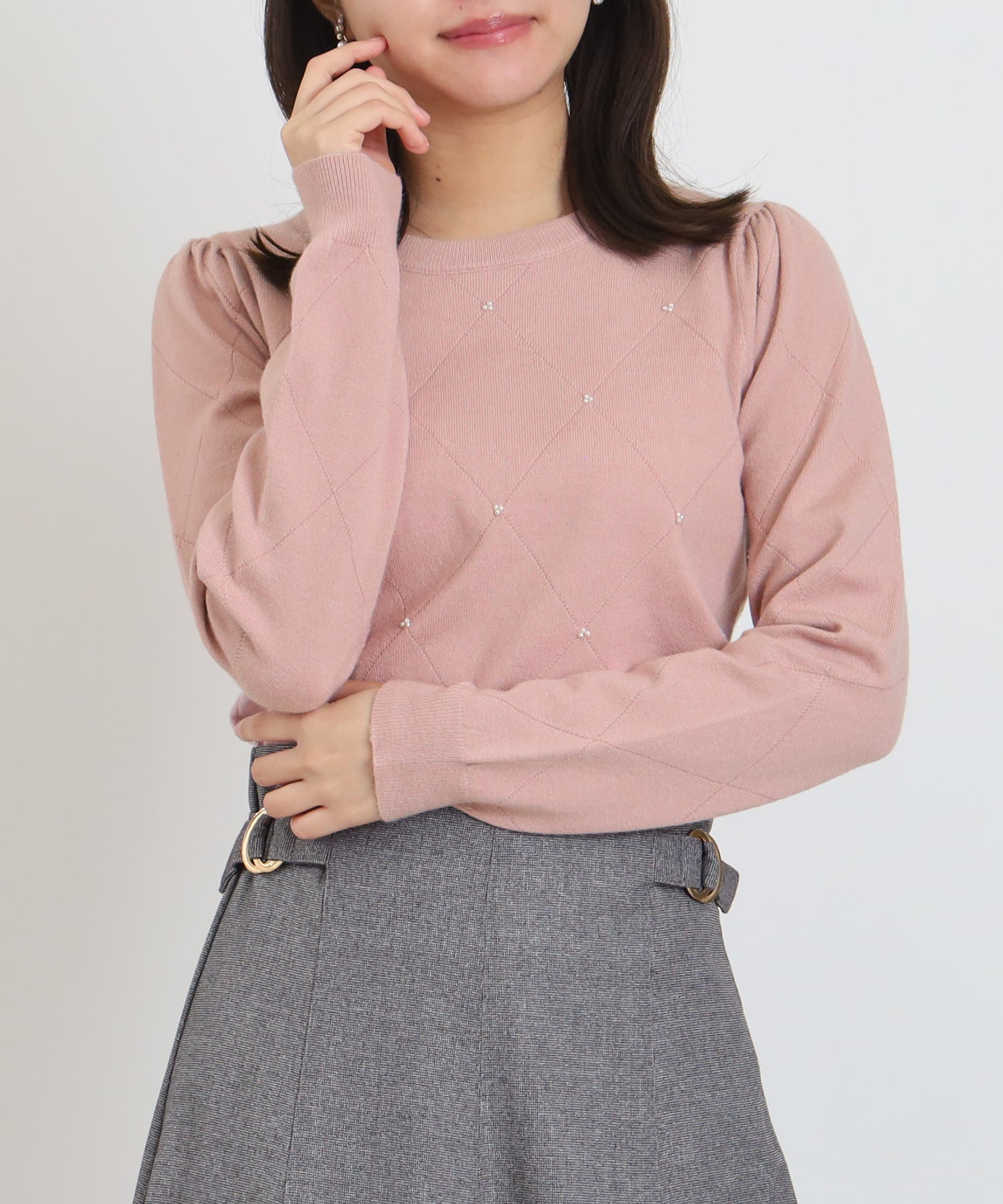 ピンクベージュ