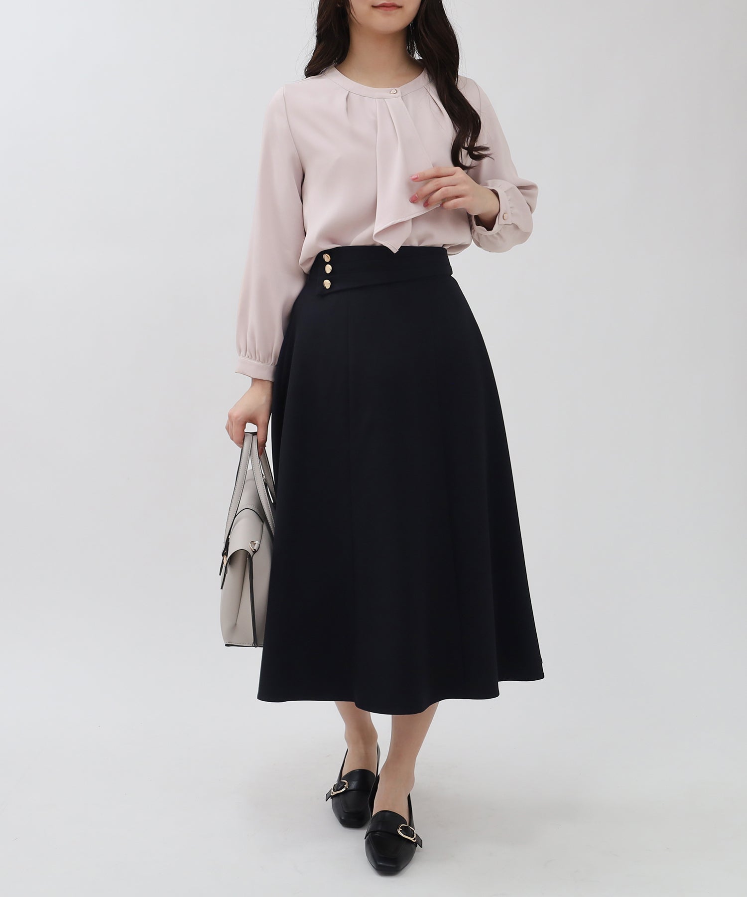 ピンクベージュ model:160 着用サイズ:M