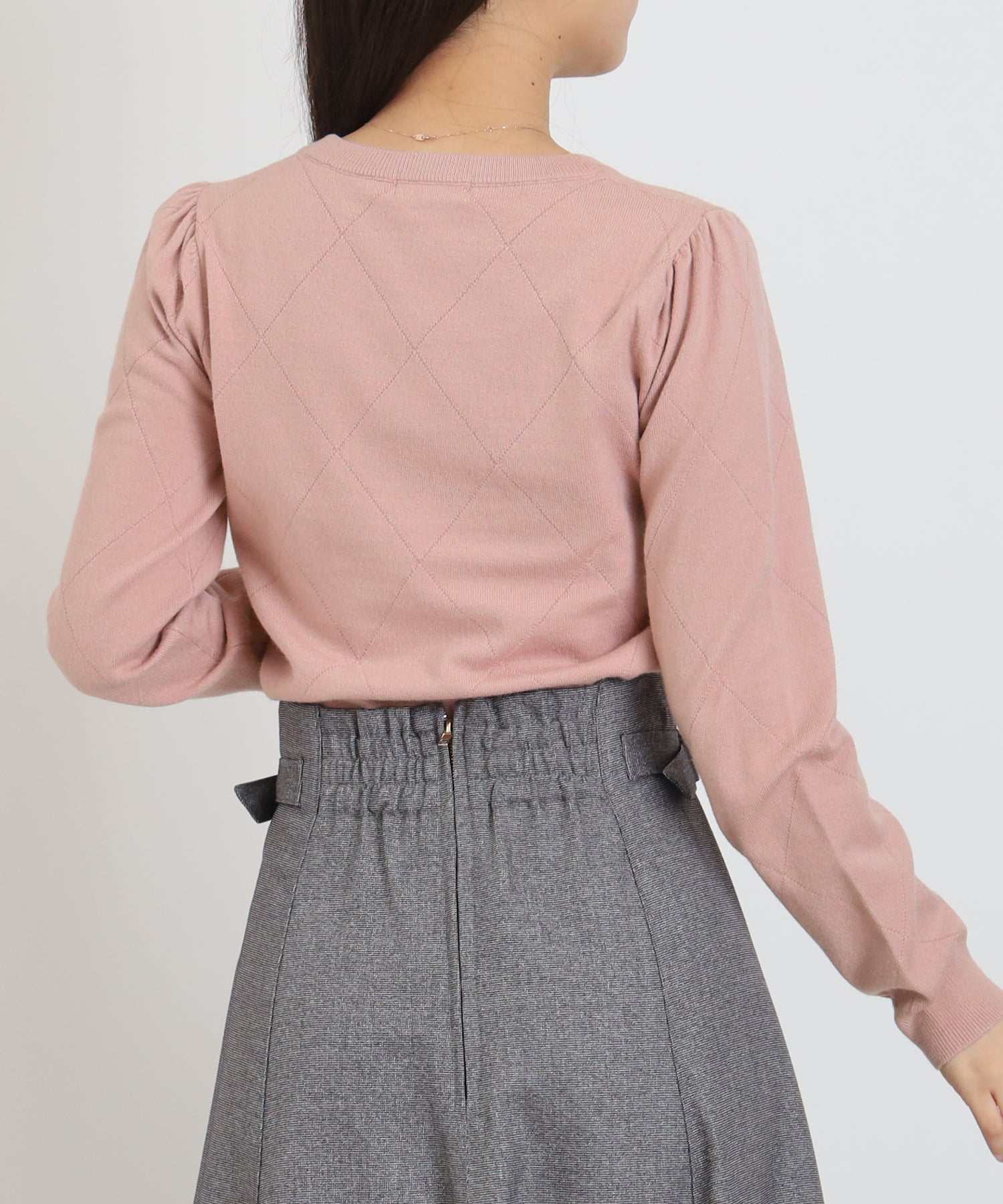 ピンクベージュ model:156cm 着用サイズ:S