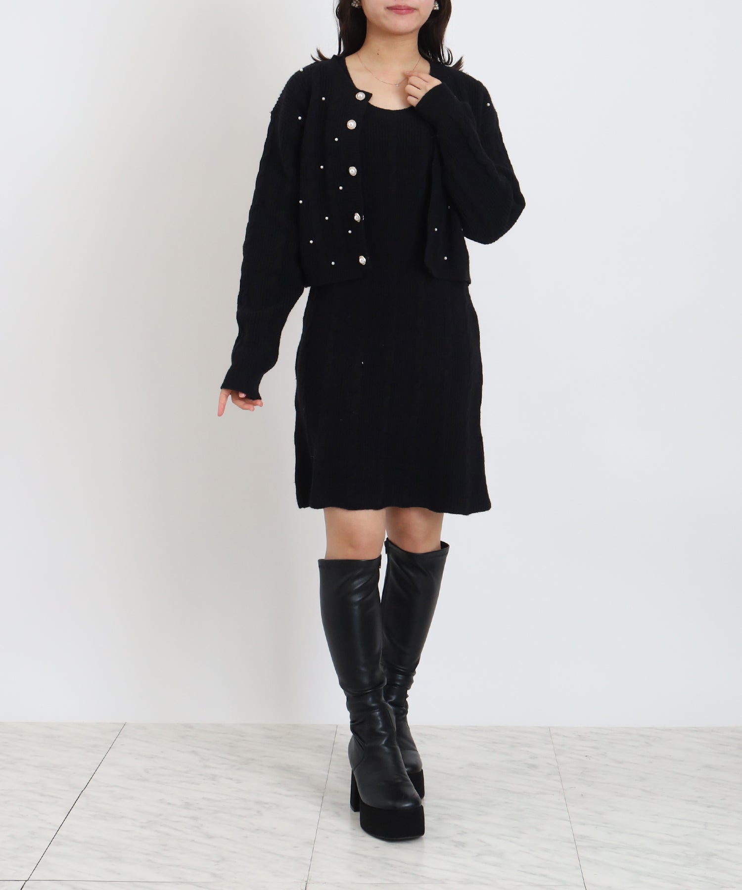 ブラック model:156 着用サイズ:M