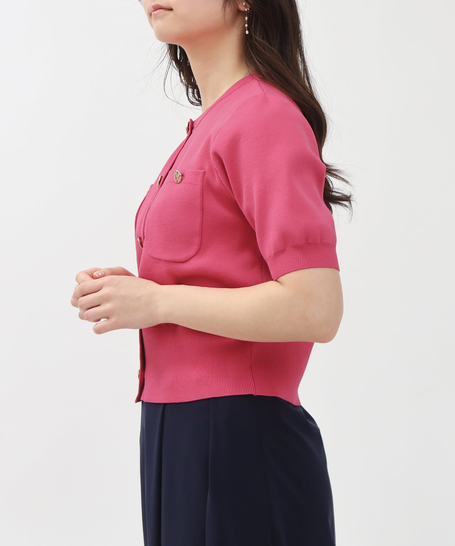 ピンク model:160 着用サイズ:M