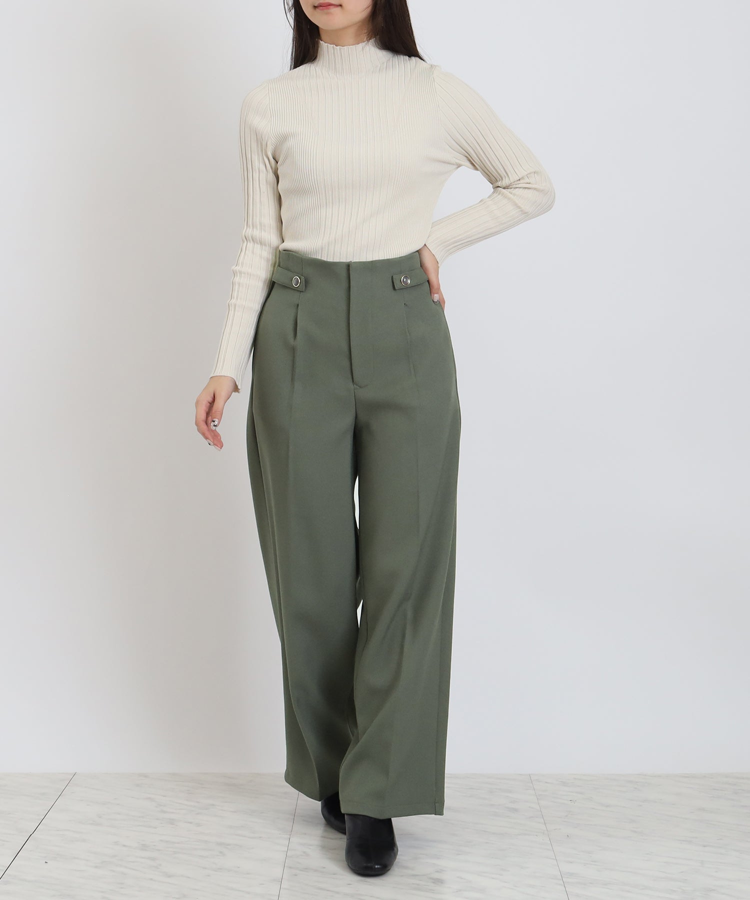 カーキ model:160 着用サイズ:M