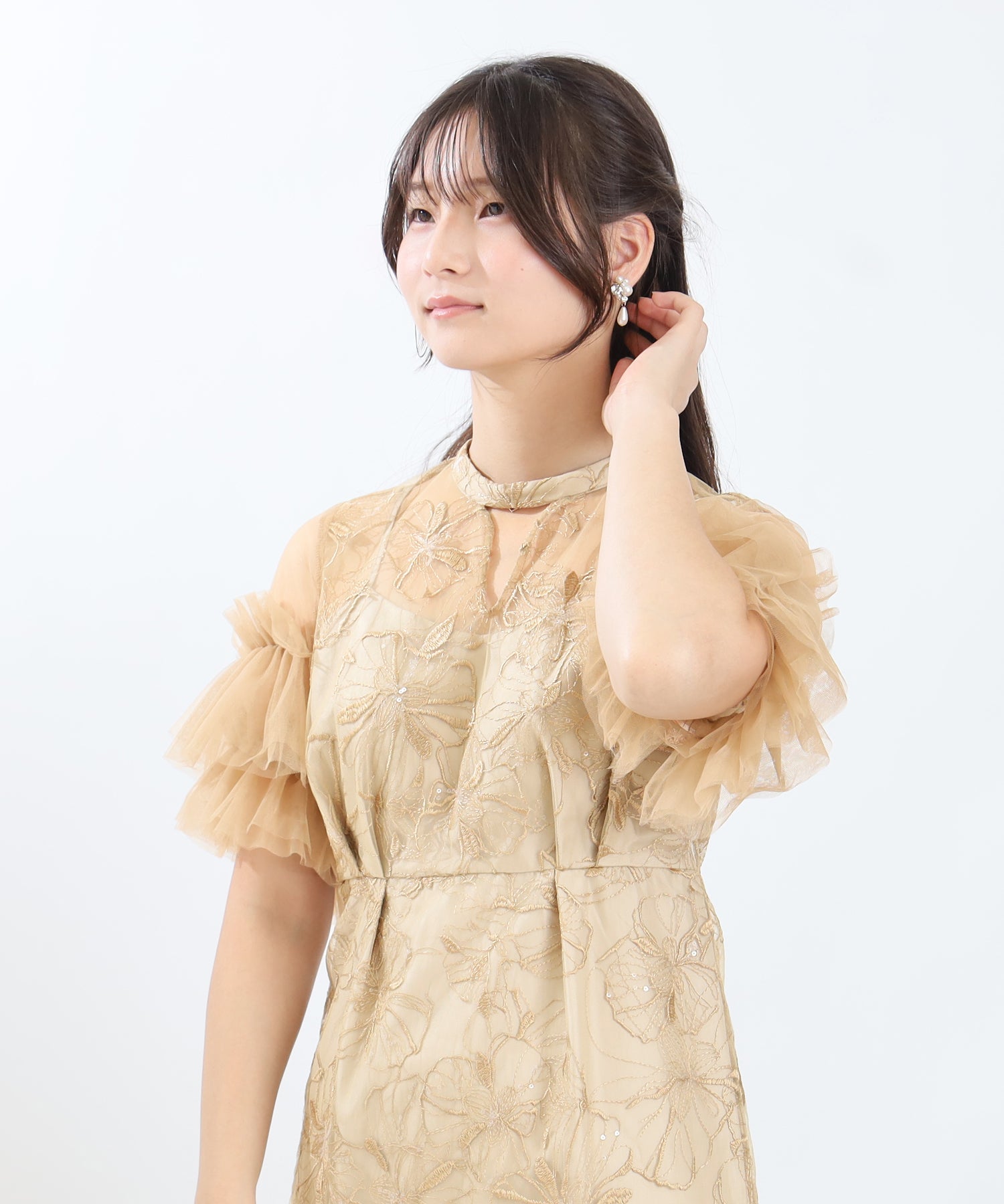 イエロー model:160cm 着用サイズ:M