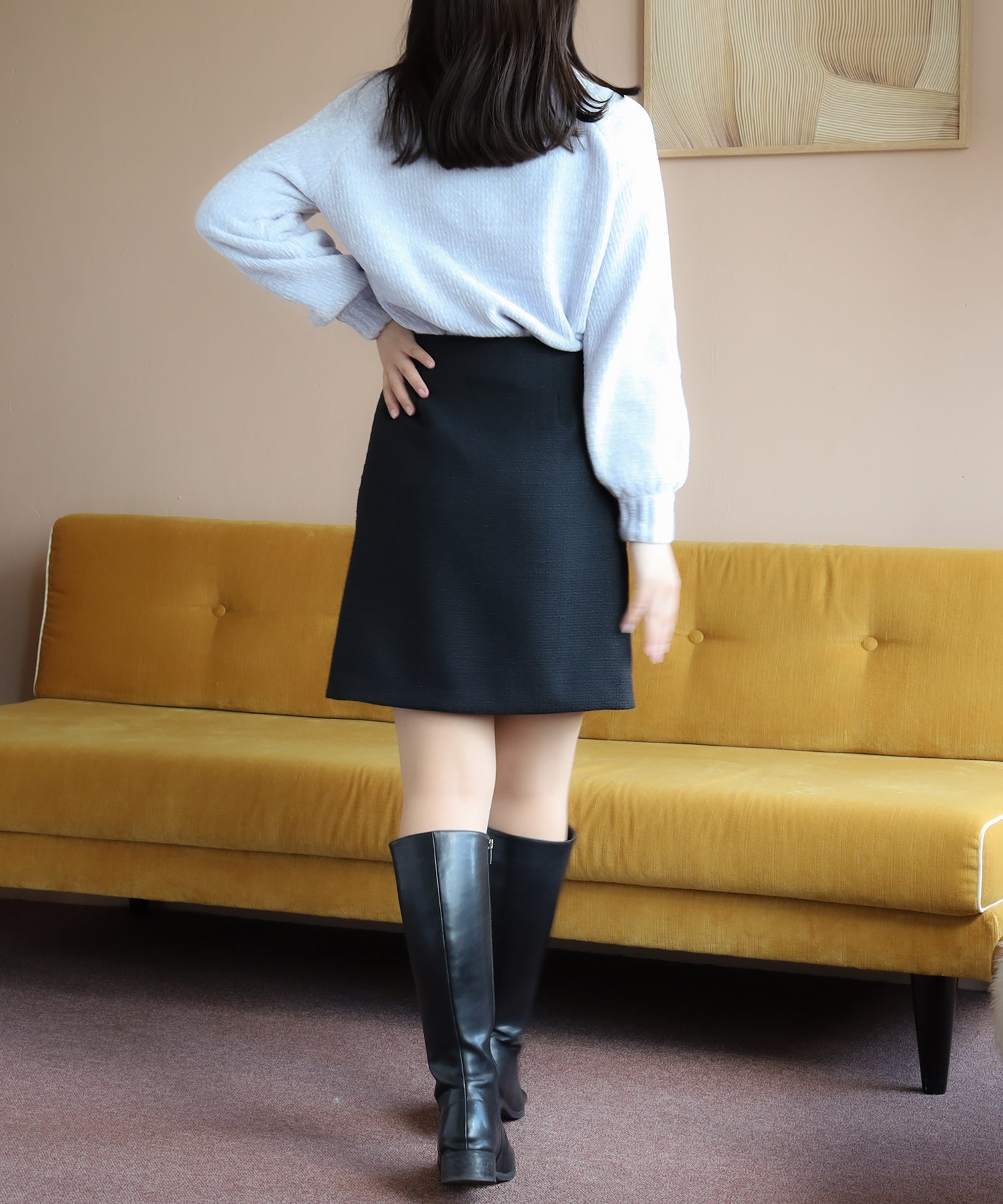 ブラック model:156cm/骨格ストレート 着用サイズ:S