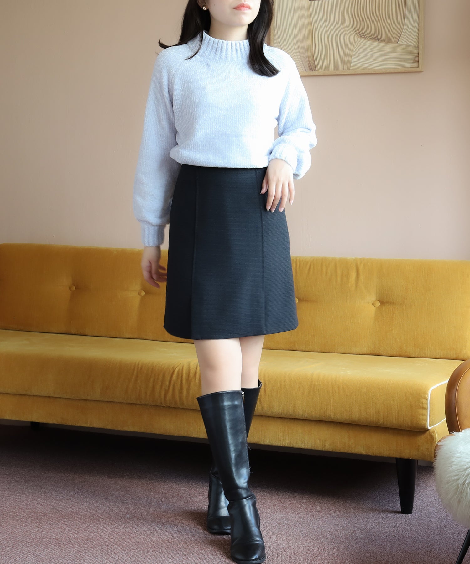 ブラック model:156cm/骨格ストレート 着用サイズ:S