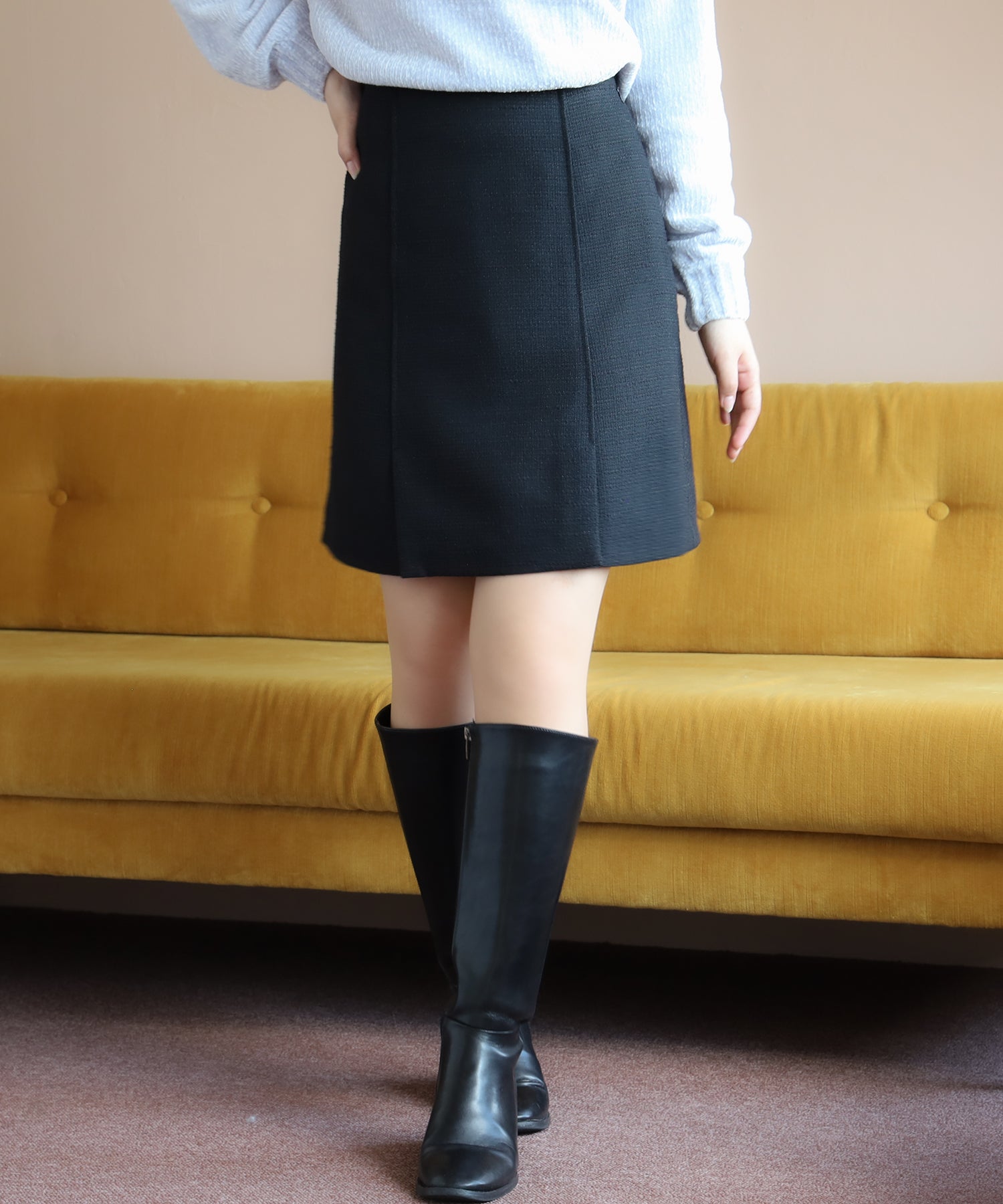 ブラック model:156cm/骨格ストレート 着用サイズ:S