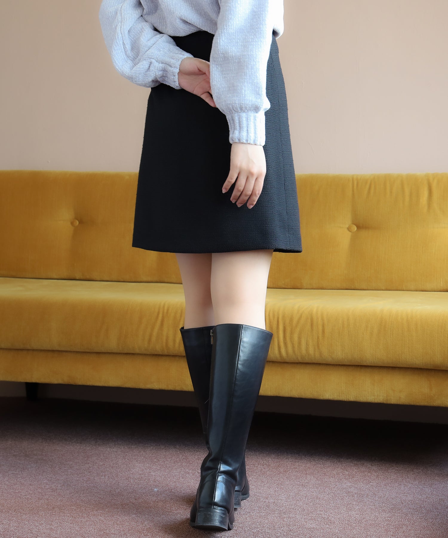 ブラック model:156cm/骨格ストレート 着用サイズ:S