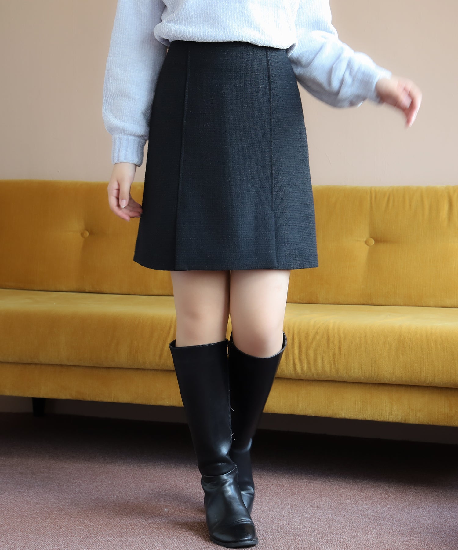ブラック model:156cm/骨格ストレート 着用サイズ:S
