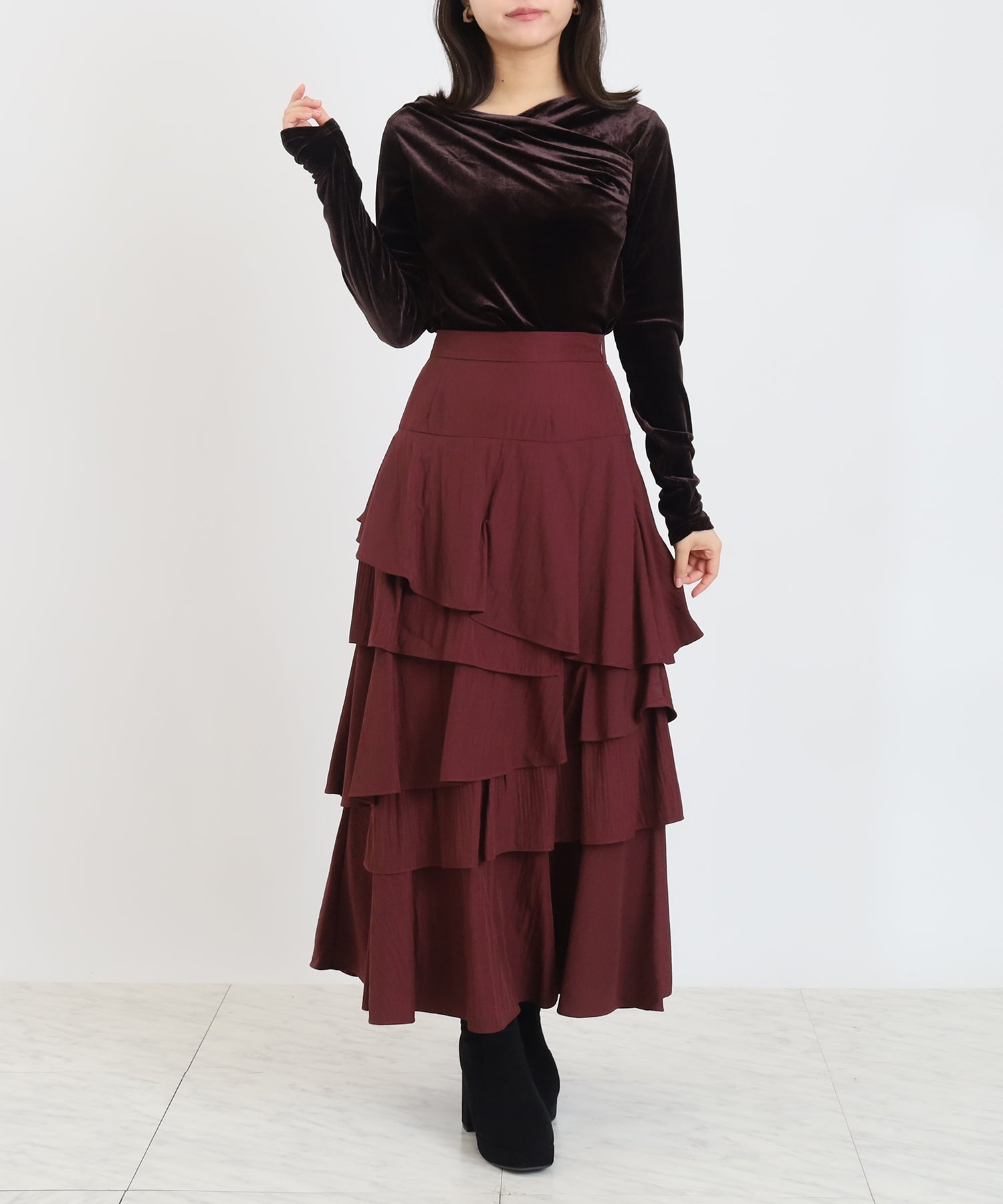 ブラウン model:156 着用サイズ:M