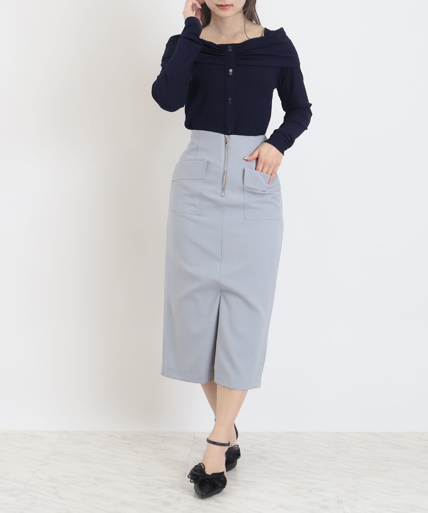 ネイビー model:160 着用サイズ:M