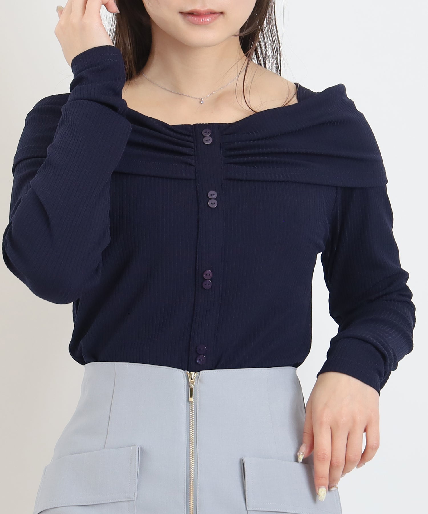 ネイビー model:160 着用サイズ:M